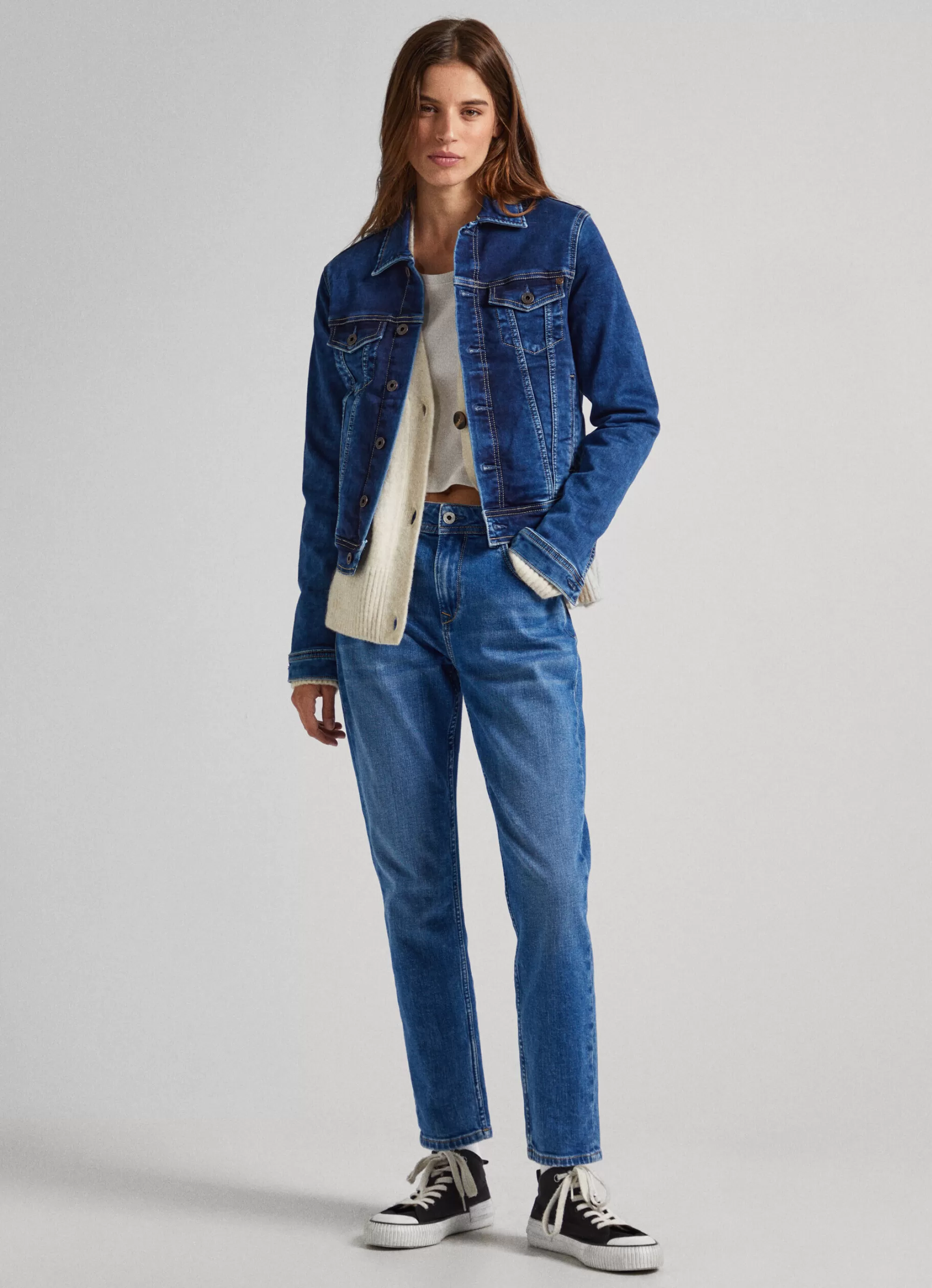 Mulher Pepe Jeans Trends>Jean Violet Relaxed Fit High Waist