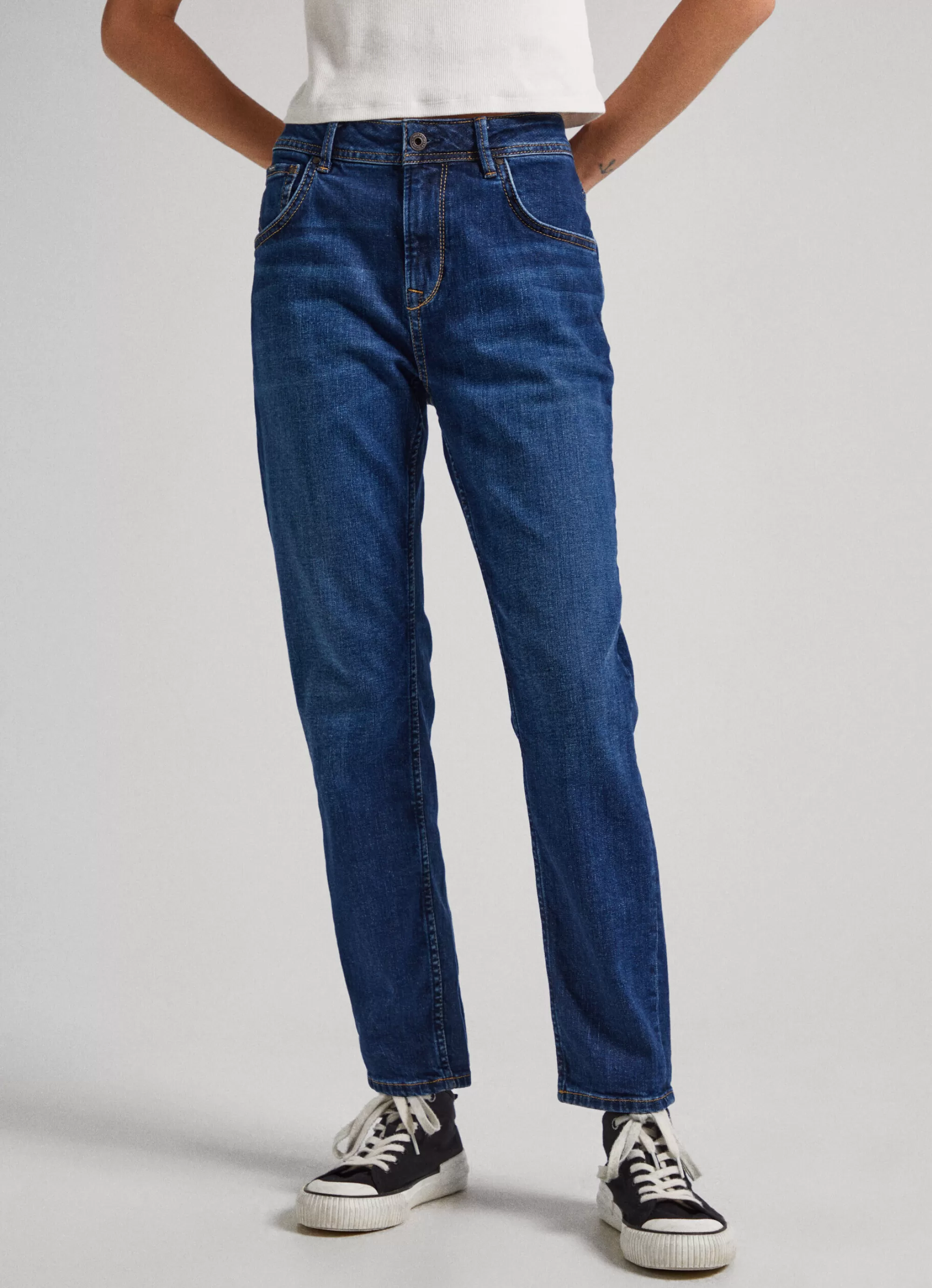 Mulher Pepe Jeans Trends>Jean Violet Relaxed Fit High Waist