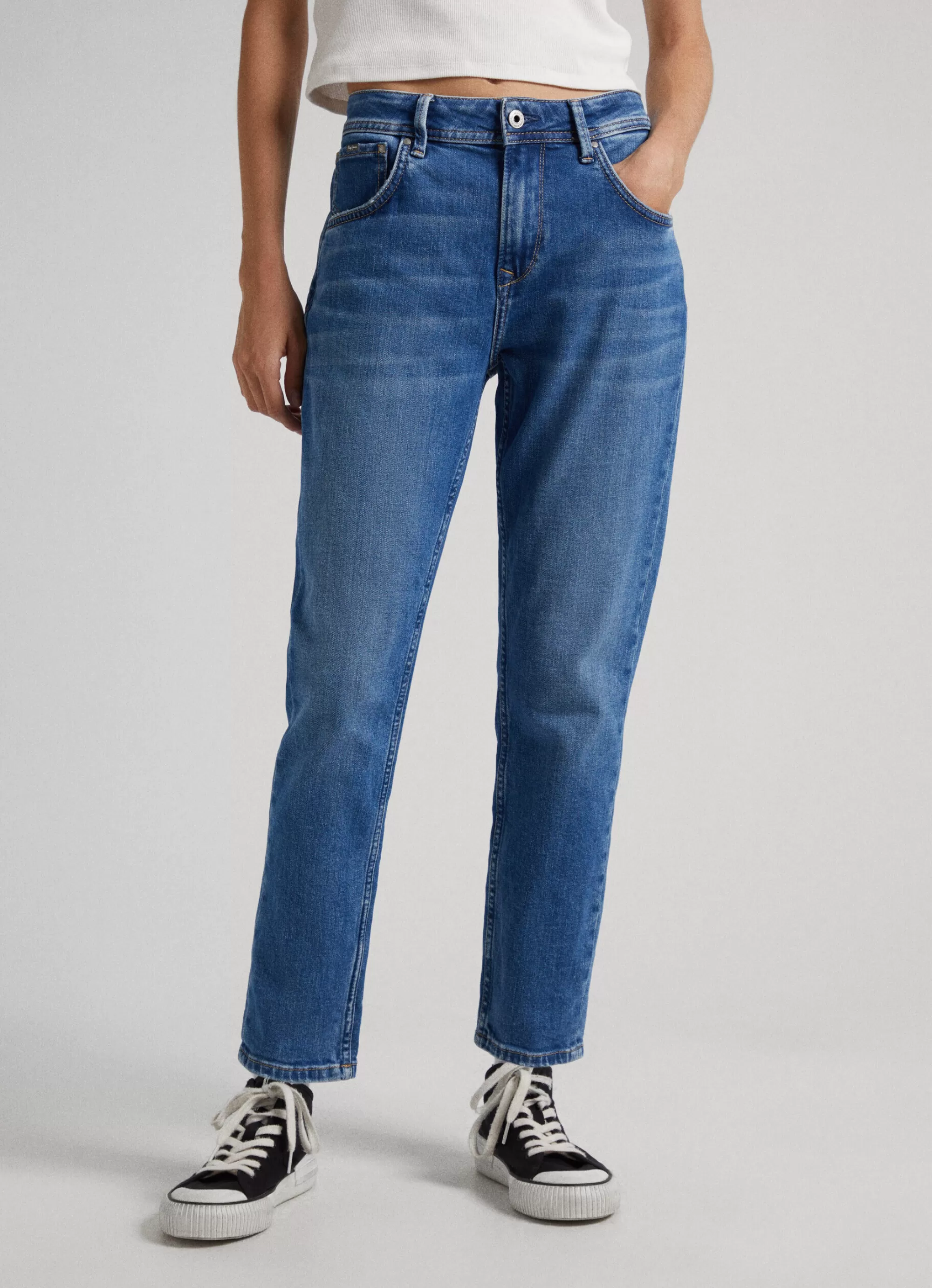 Mulher Pepe Jeans Trends>Jean Violet Relaxed Fit High Waist