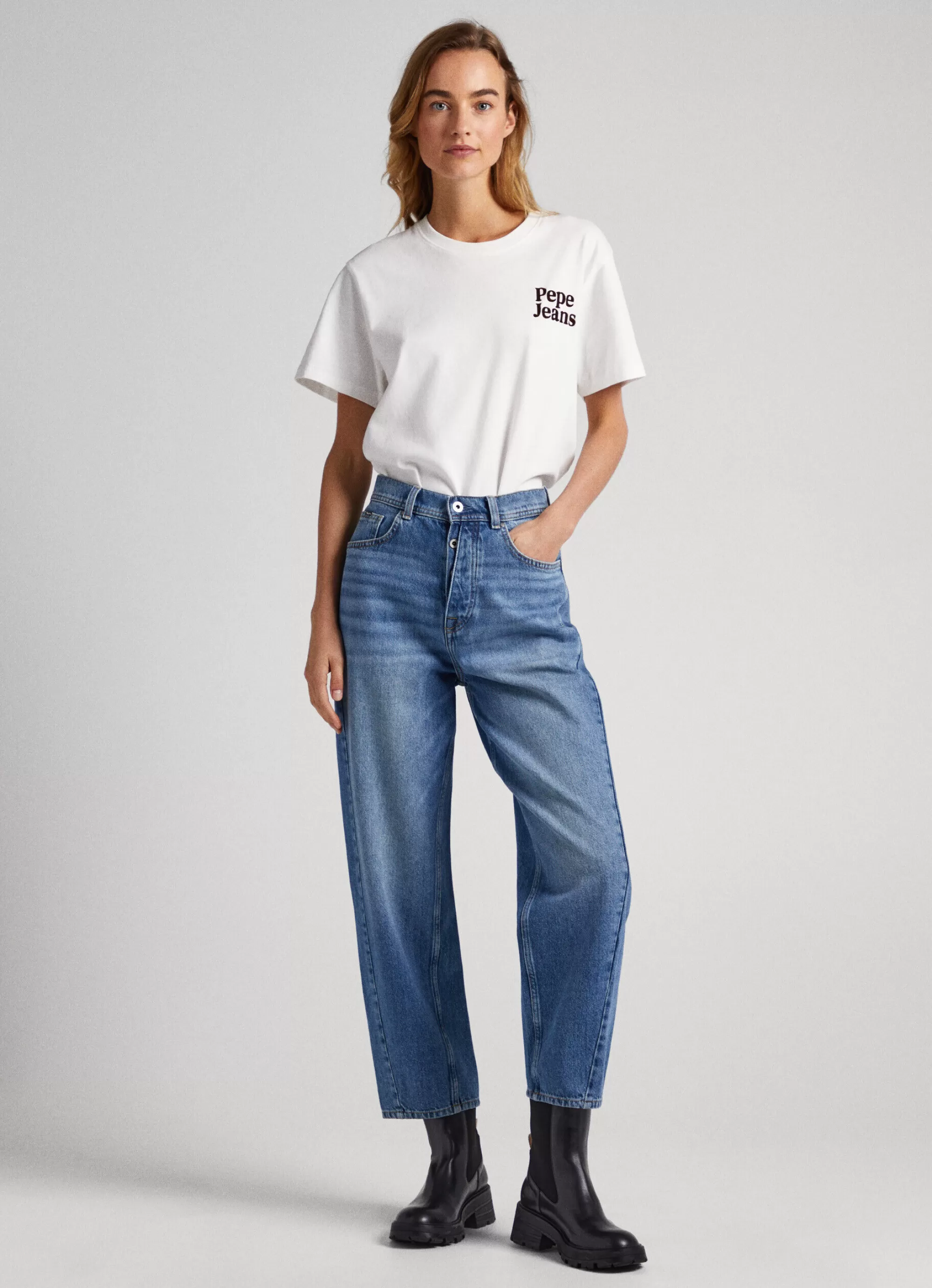 Mulher Pepe Jeans Trends>Jeans Addison Balloon Fit High-Rise