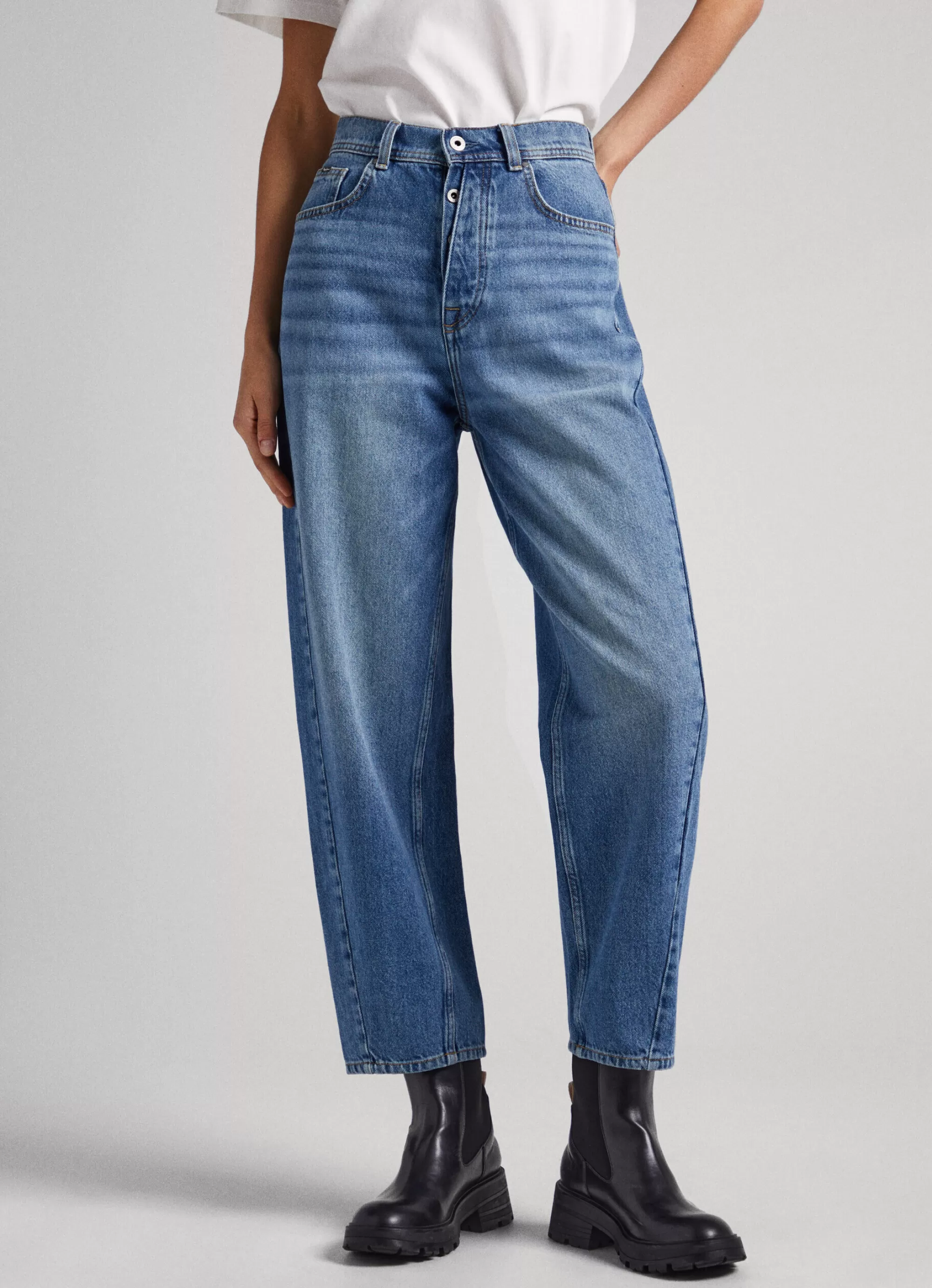 Mulher Pepe Jeans Trends>Jeans Addison Balloon Fit High-Rise