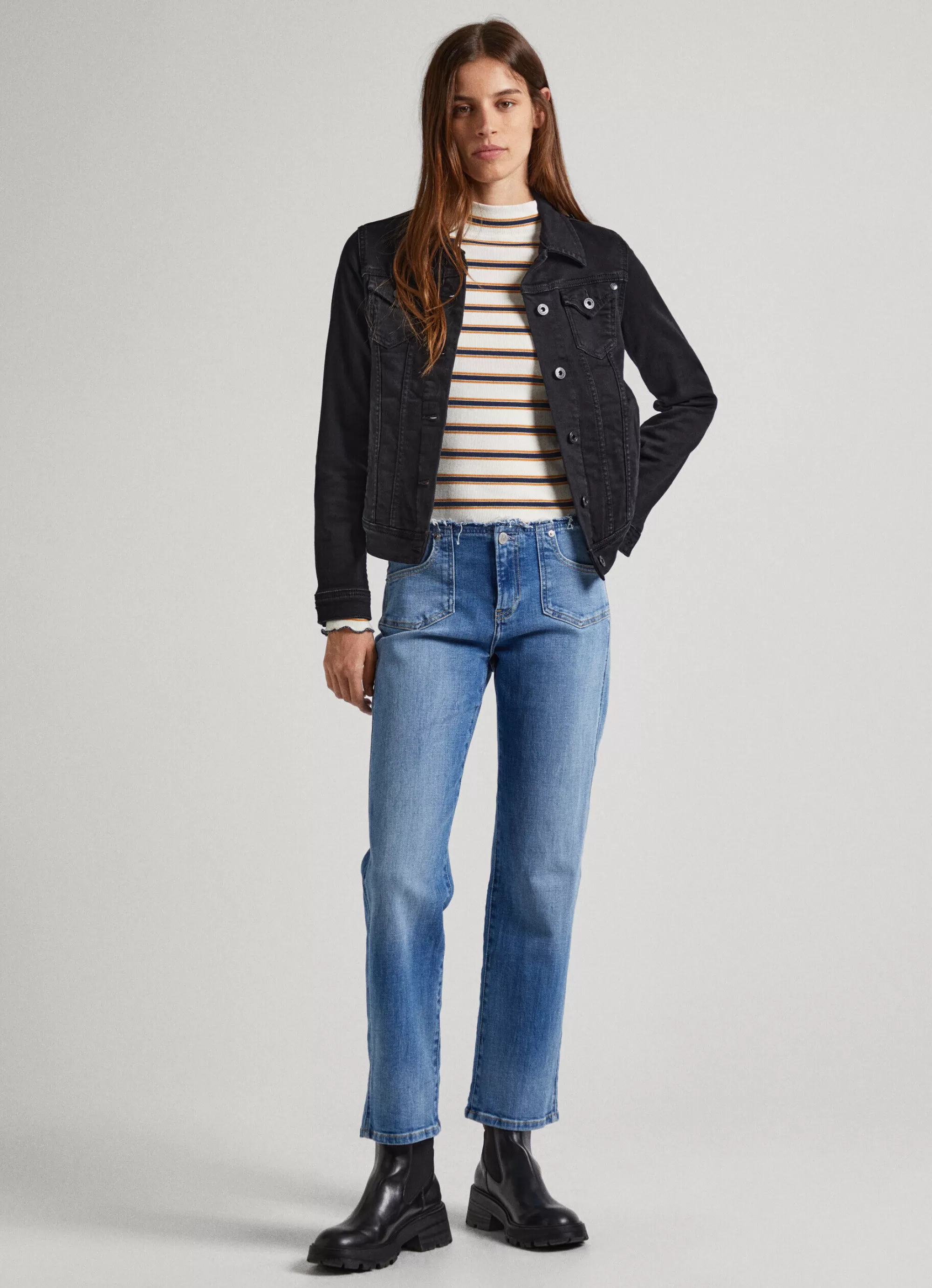 Mulher Pepe Jeans Straight>Jeans Alex Straight Fit Low Waist