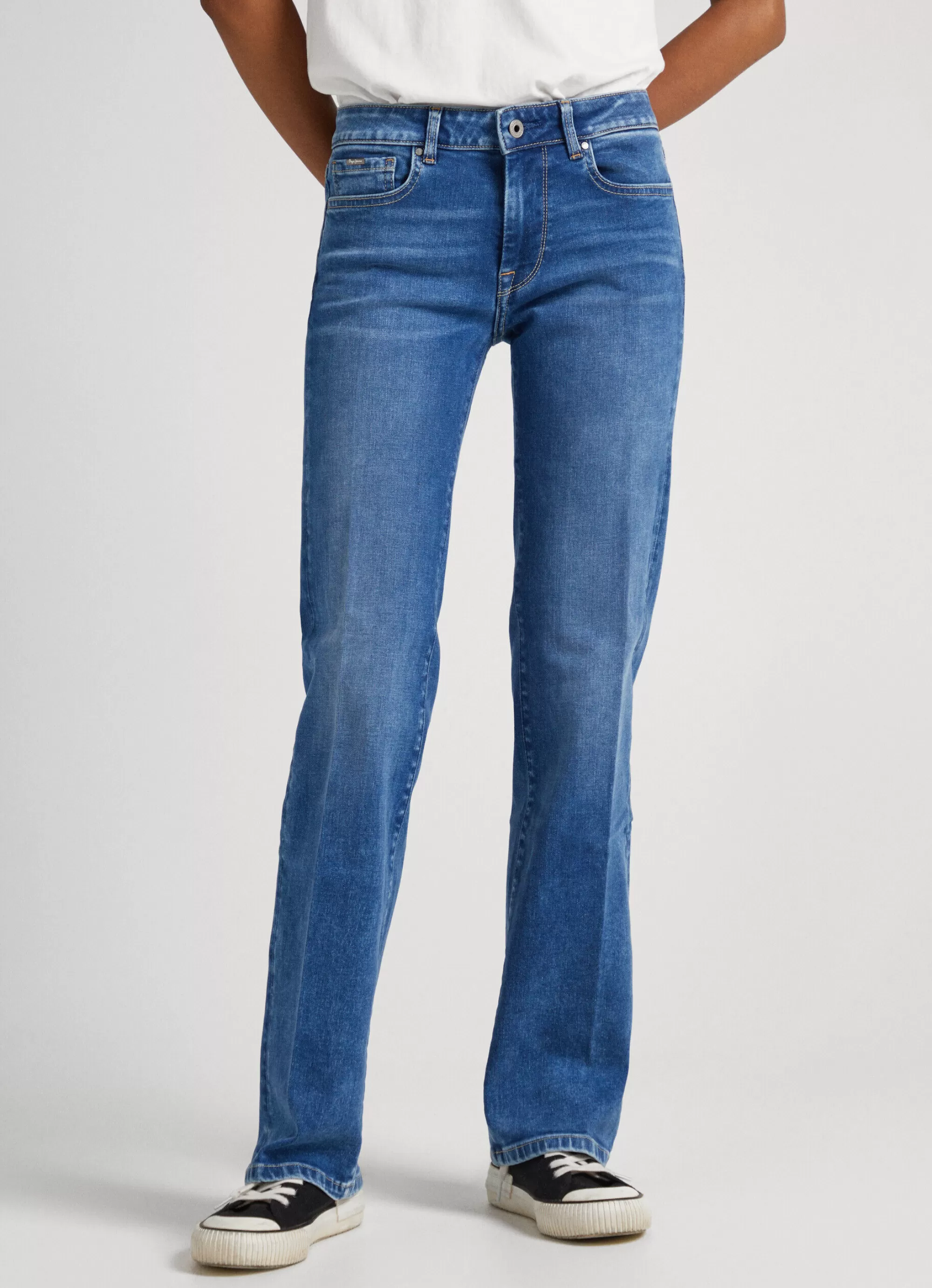 Mulher Pepe Jeans Flare E Boot Cut>Jeans Aubrey Slim Fit Mid Rise