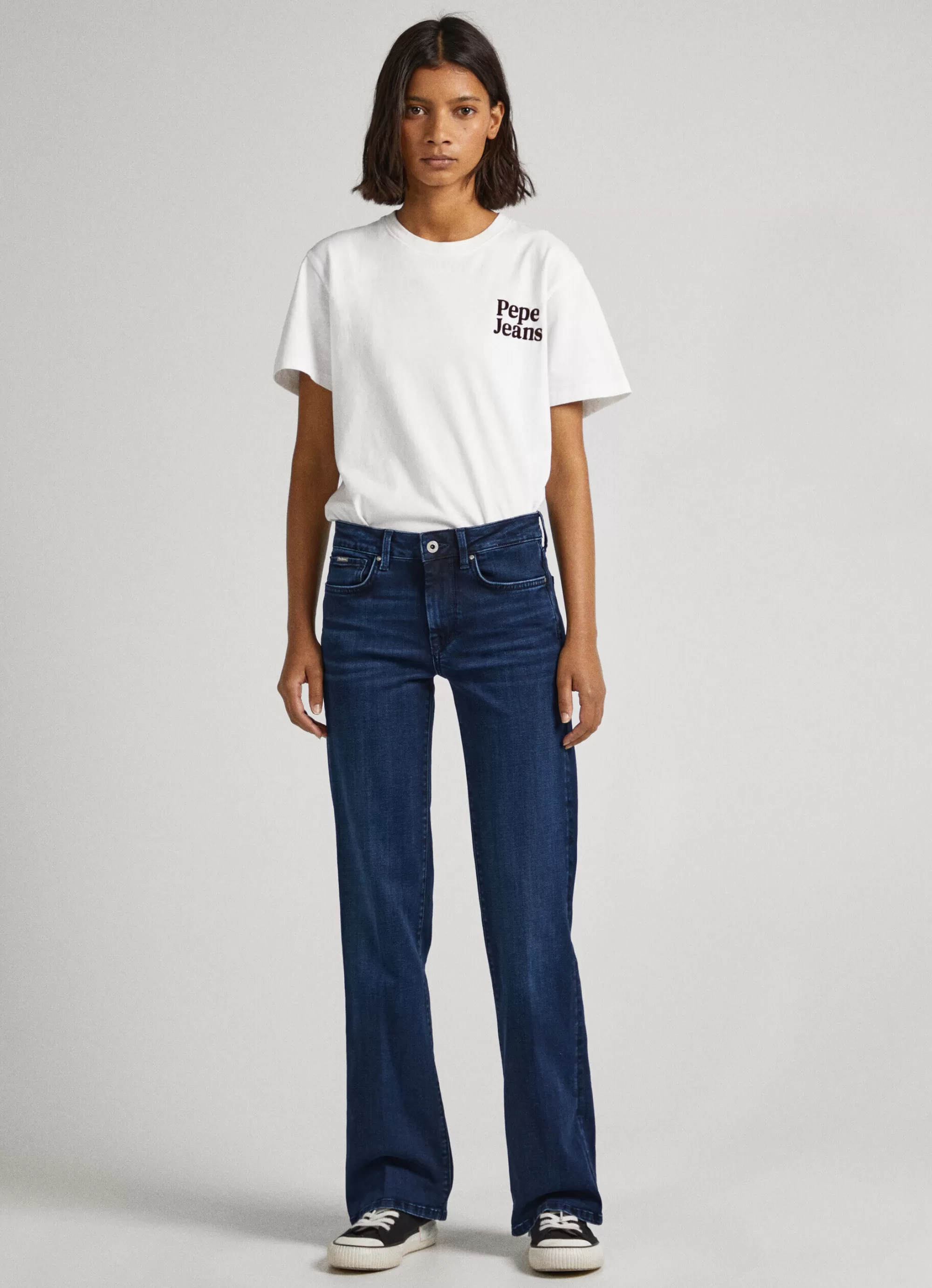 Mulher Pepe Jeans Flare E Boot Cut>Jeans Aubrey Slim Fit Mid-Rise