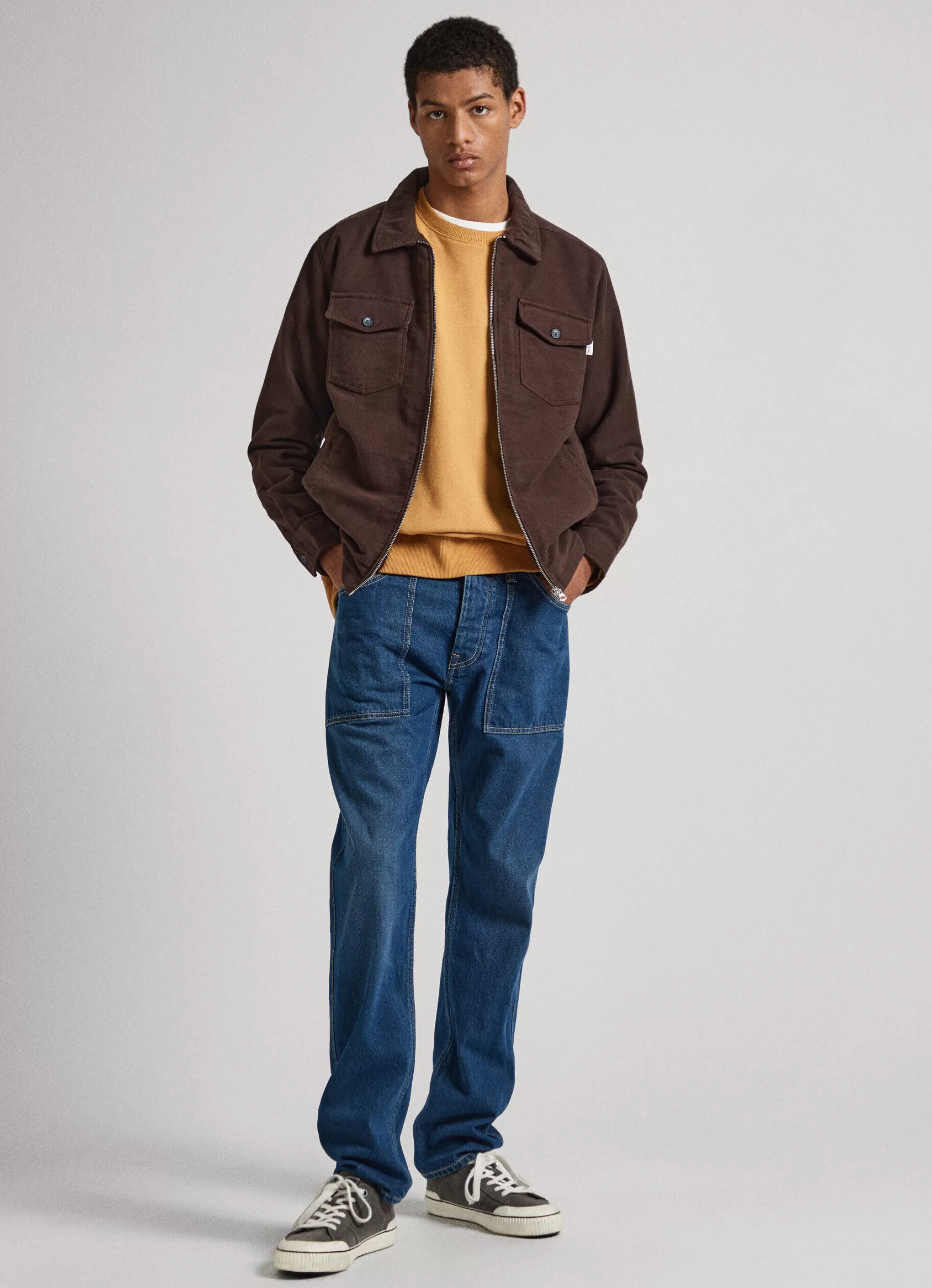 Homem Pepe Jeans Trends>Jeans Byron Relaxed Fit Medium Rise