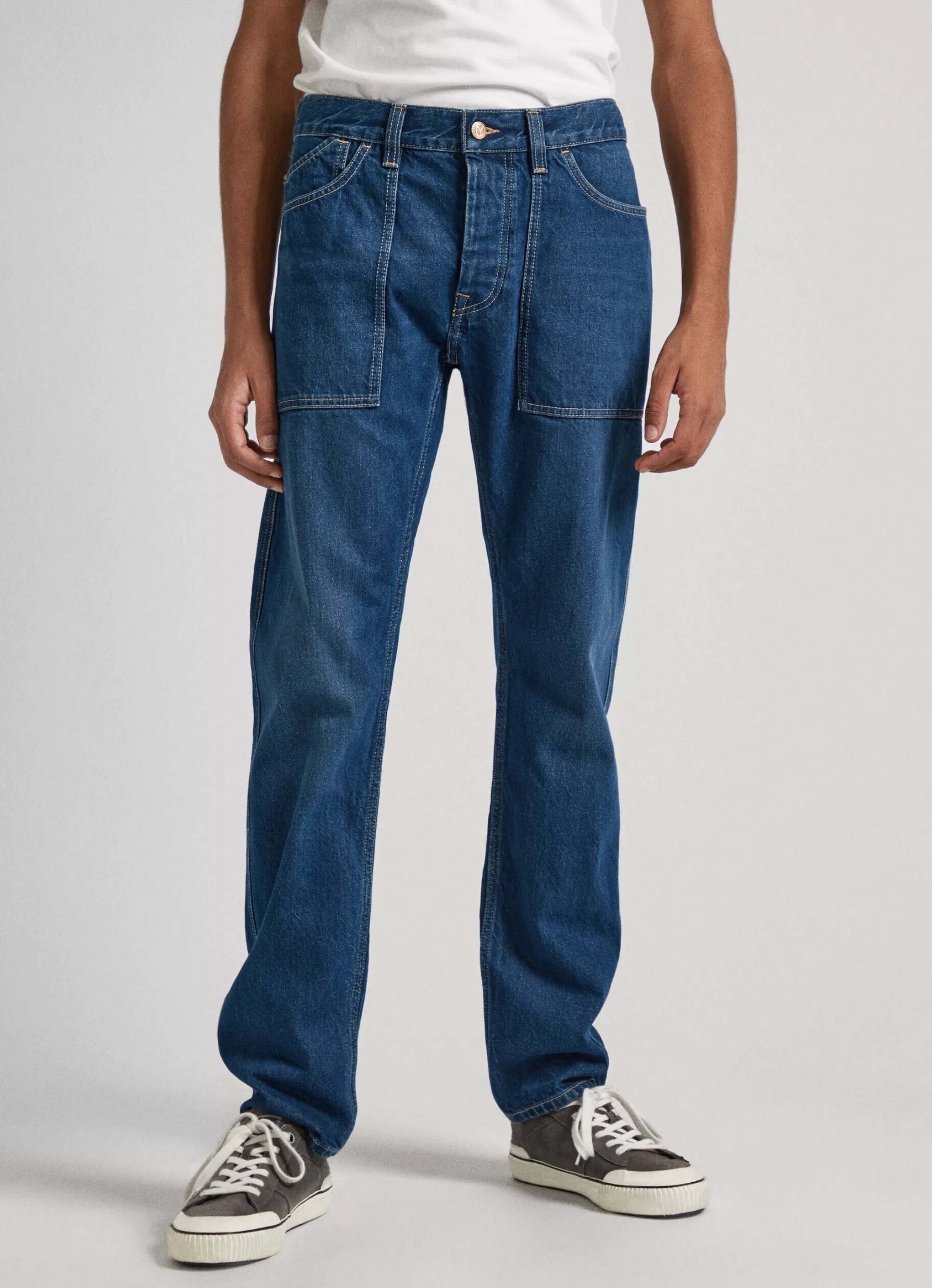 Homem Pepe Jeans Trends>Jeans Byron Relaxed Fit Medium Rise