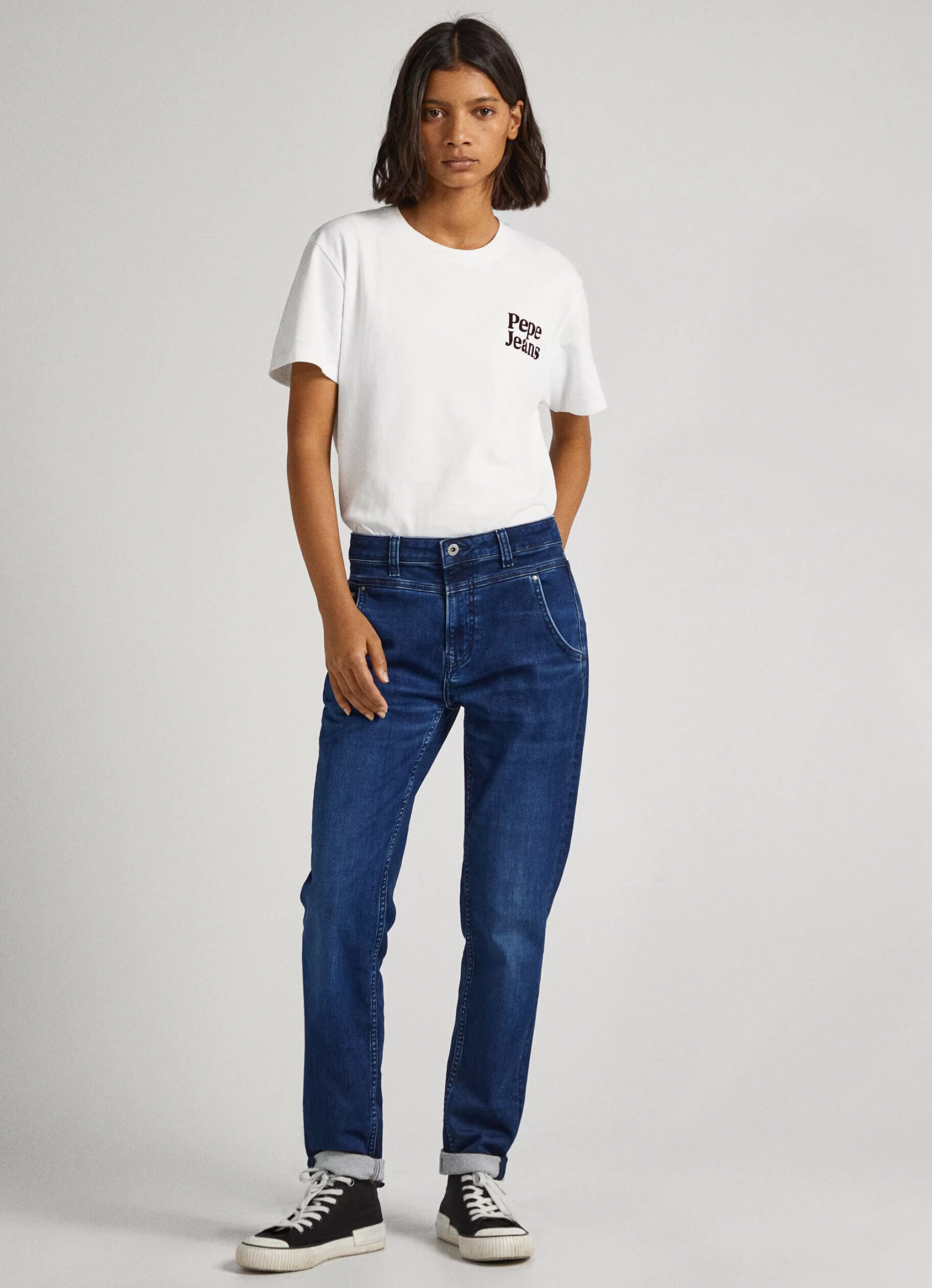 Mulher Pepe Jeans Trends>Jeans Carey Relaxed Fit Mid-Rise