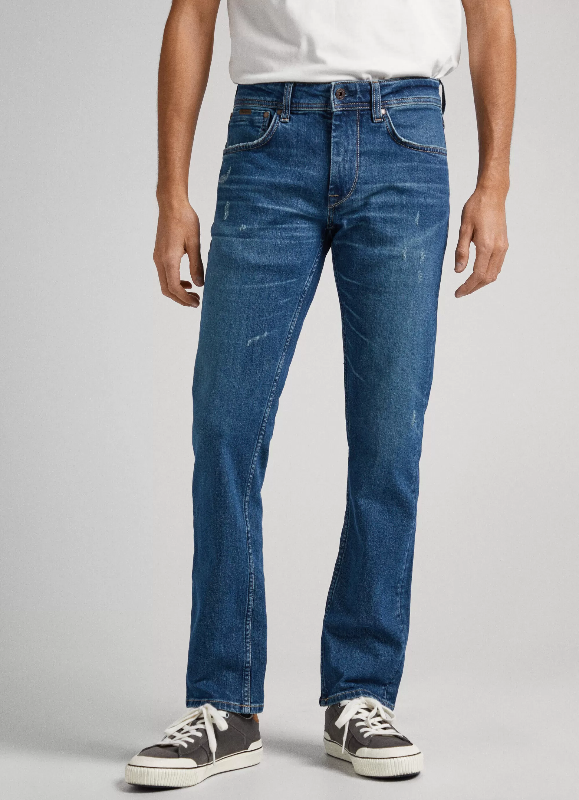 Homem Pepe Jeans Regular>Jeans Cash Regular Fit Mid Rise