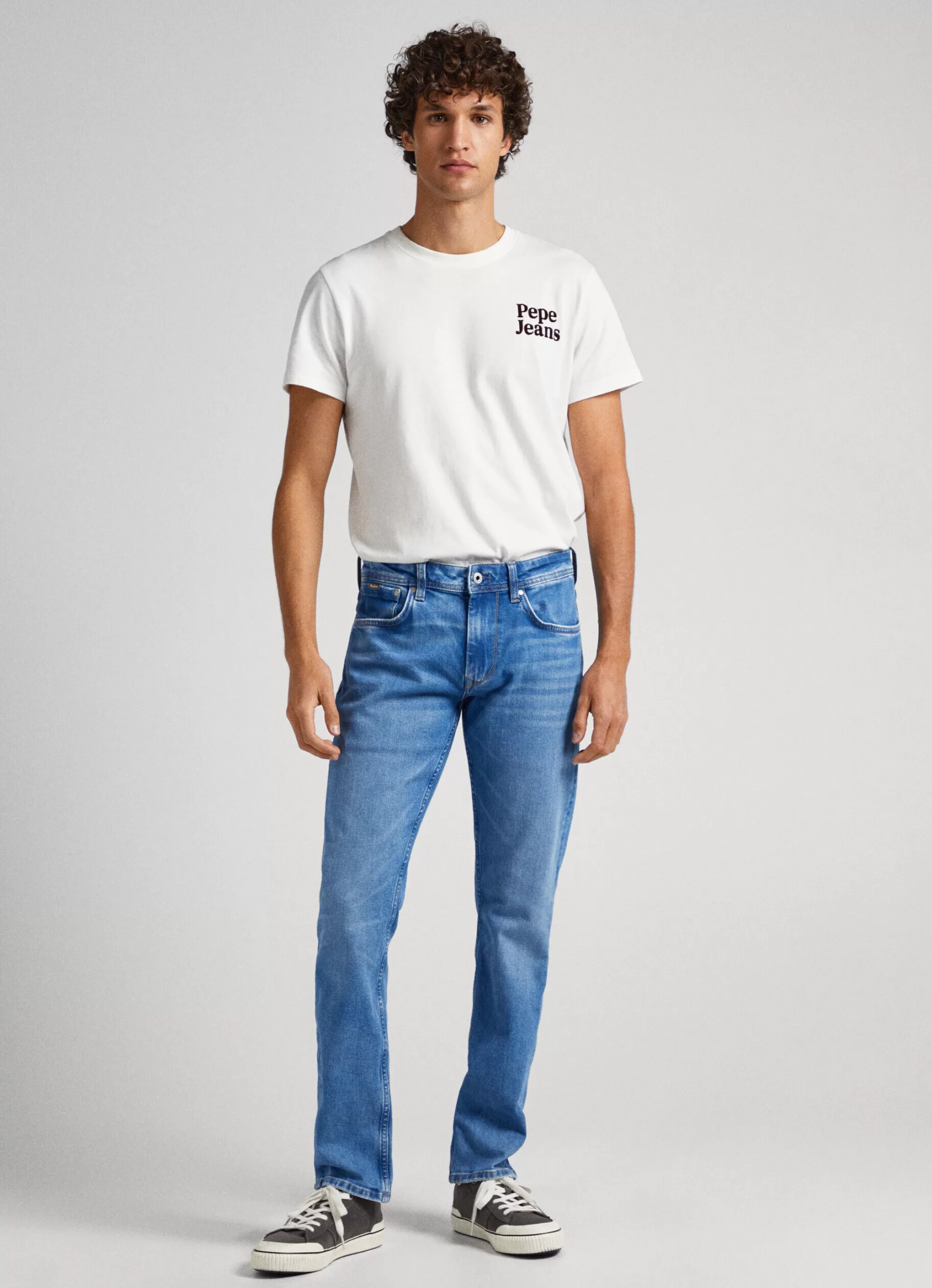 Homem Pepe Jeans Regular>Jeans Cash Regular Fit Mid-Rise