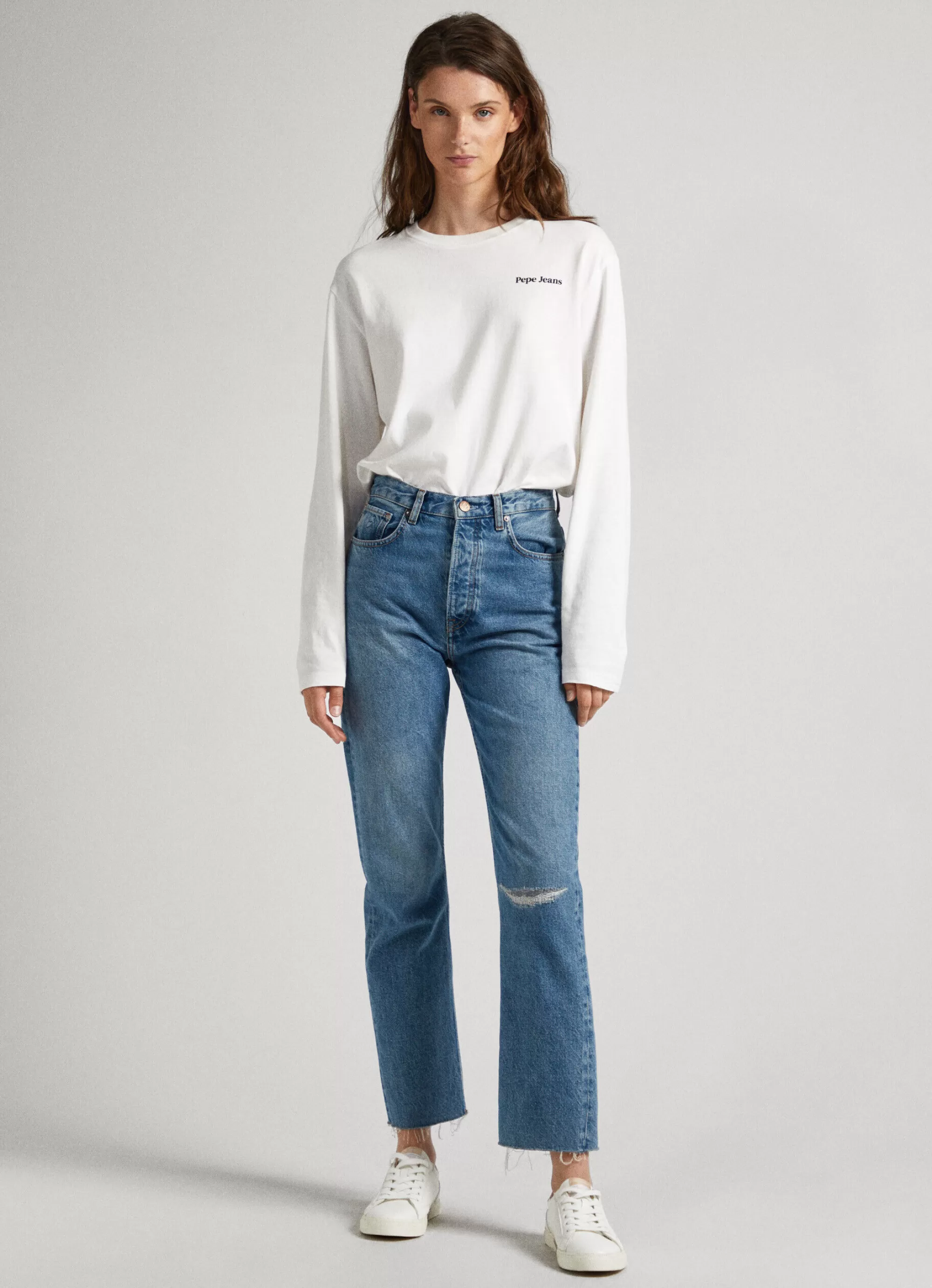 Mulher Pepe Jeans Trends>Jeans Celyn Straight Fit High Waist