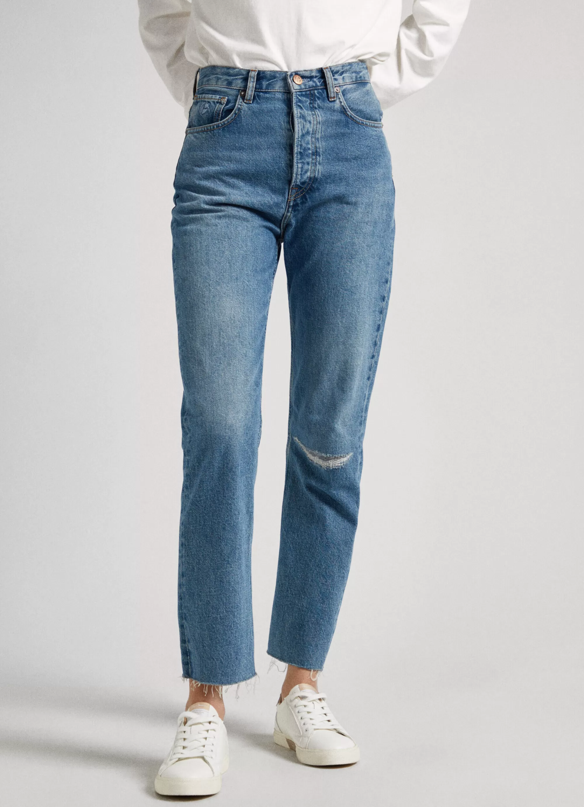 Mulher Pepe Jeans Trends>Jeans Celyn Straight Fit High Waist