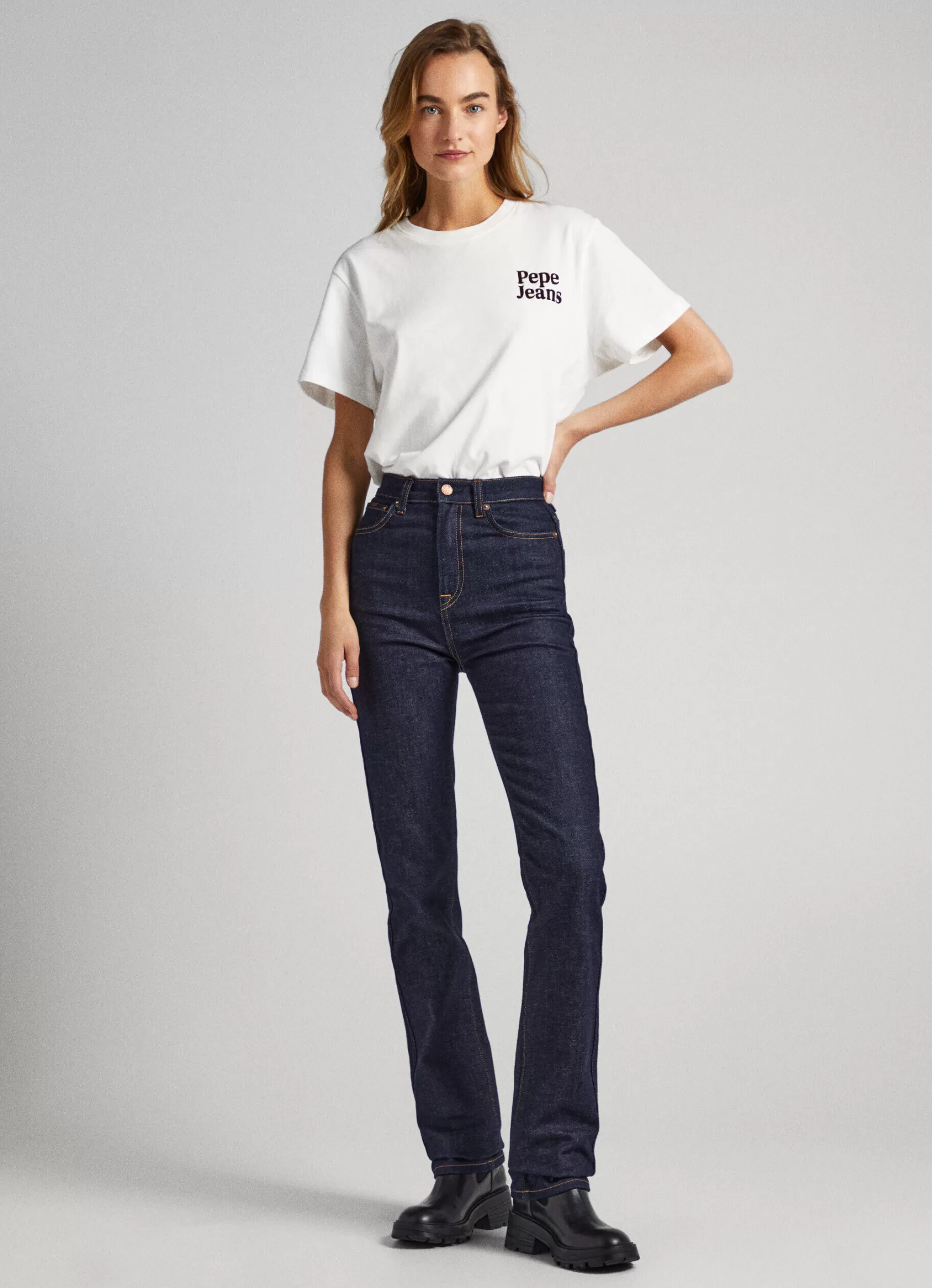 Mulher Pepe Jeans Straight>Jeans Cleo Straight Fit High Waist