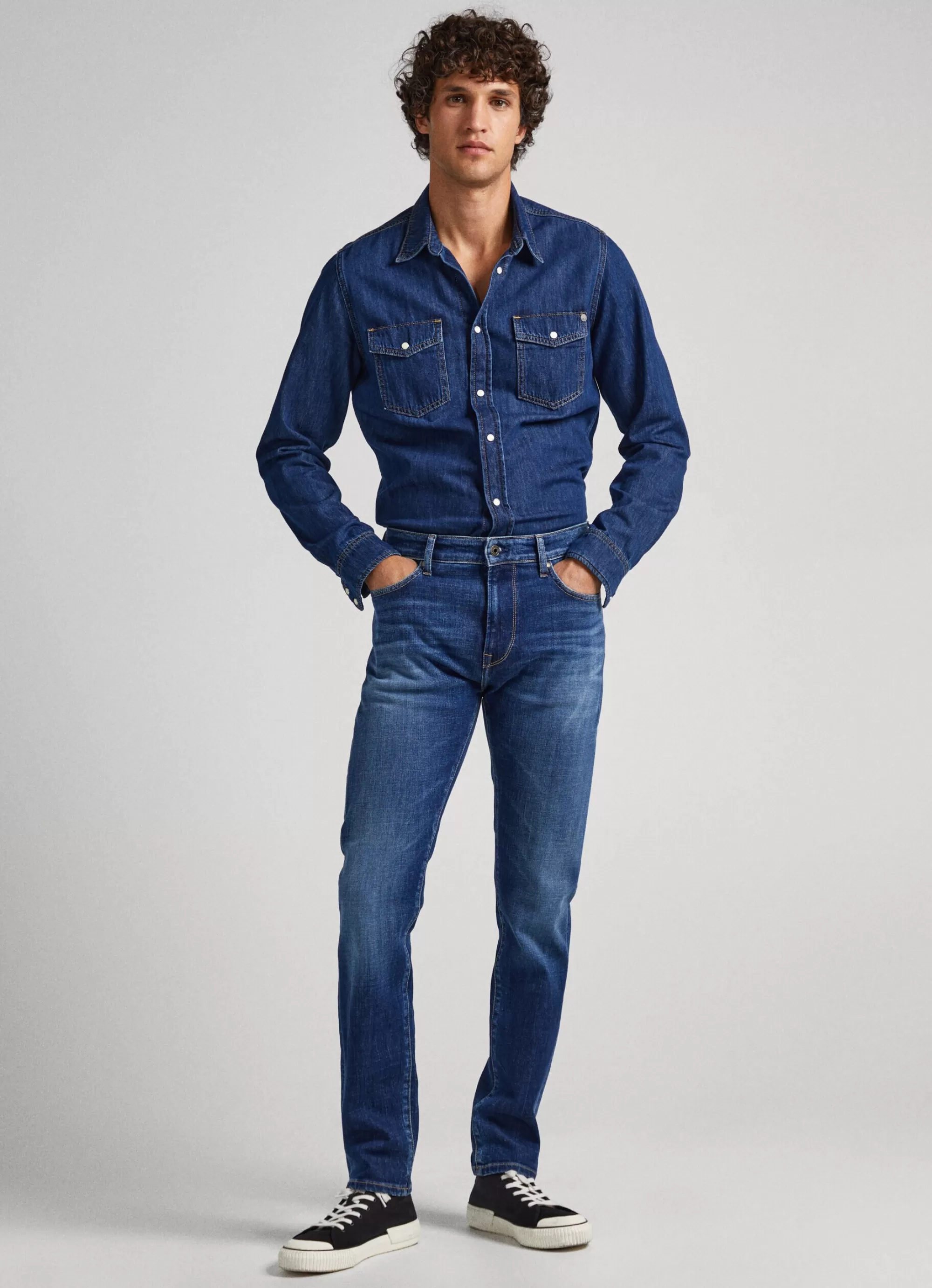 Homem Pepe Jeans Trends>Jeans Crane Slim Fit Mid Rise