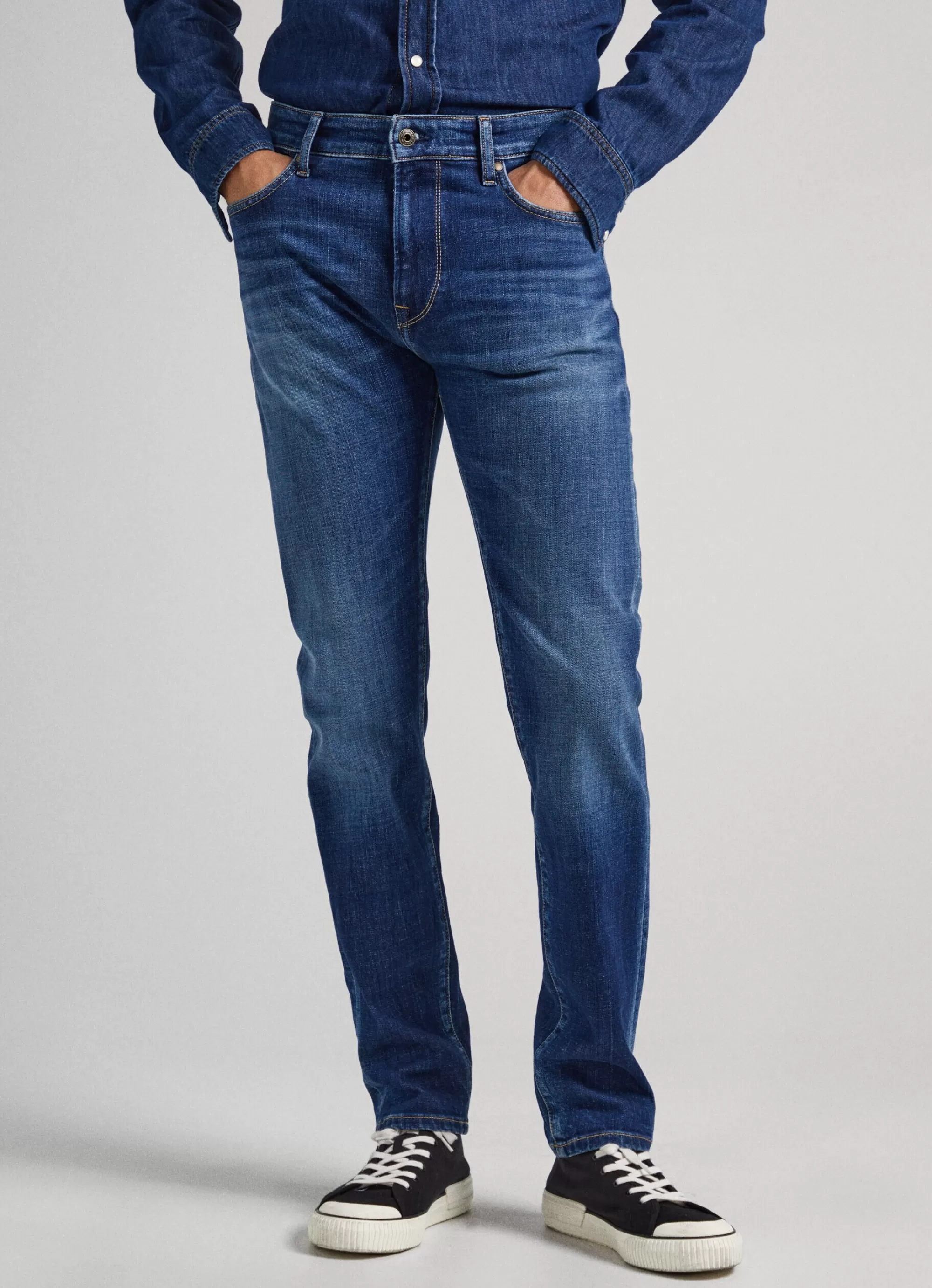 Homem Pepe Jeans Trends>Jeans Crane Slim Fit Mid Rise