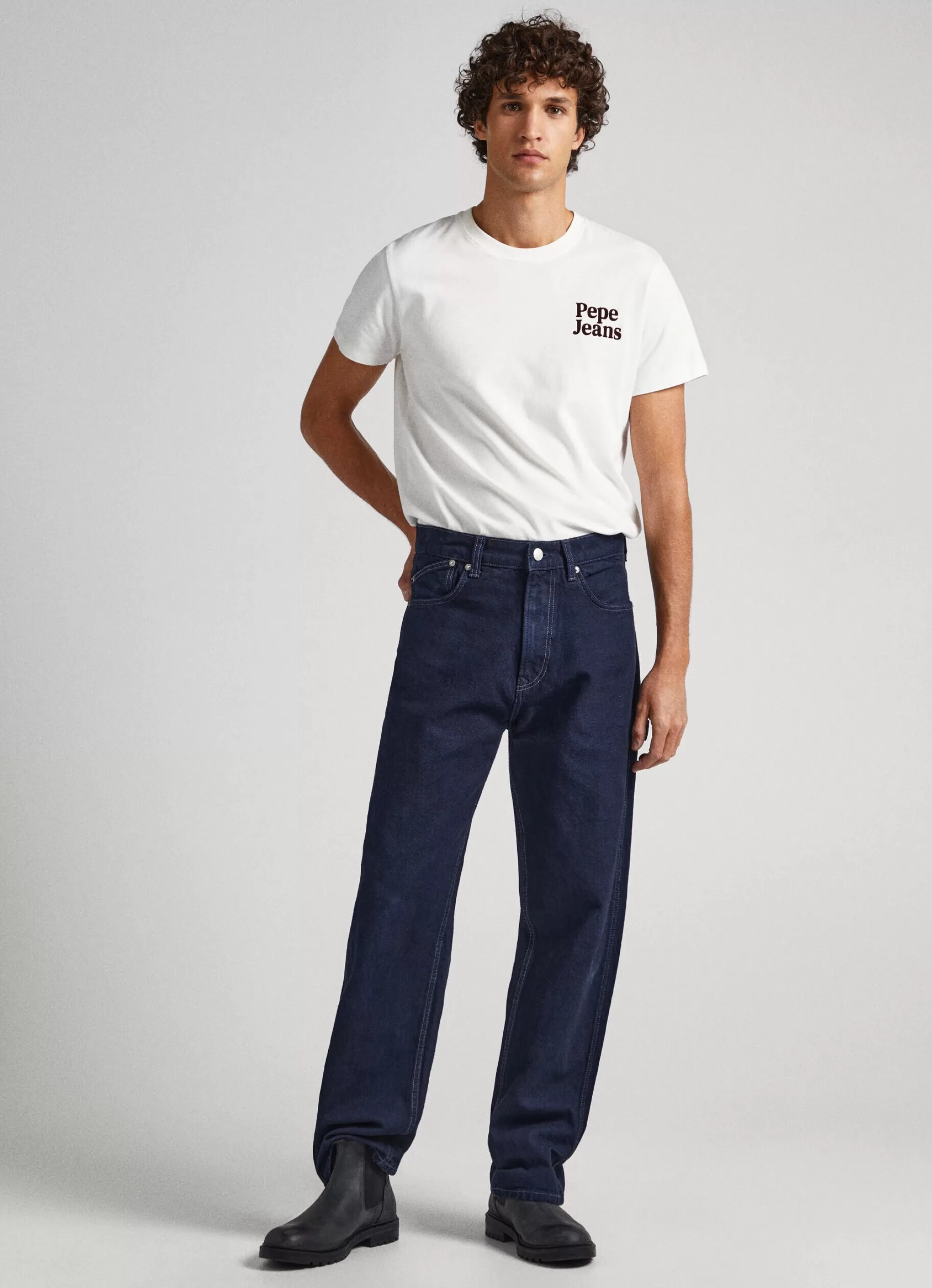 Homem Pepe Jeans Trends>Jeans Dan Canvas Loose Fit Drop