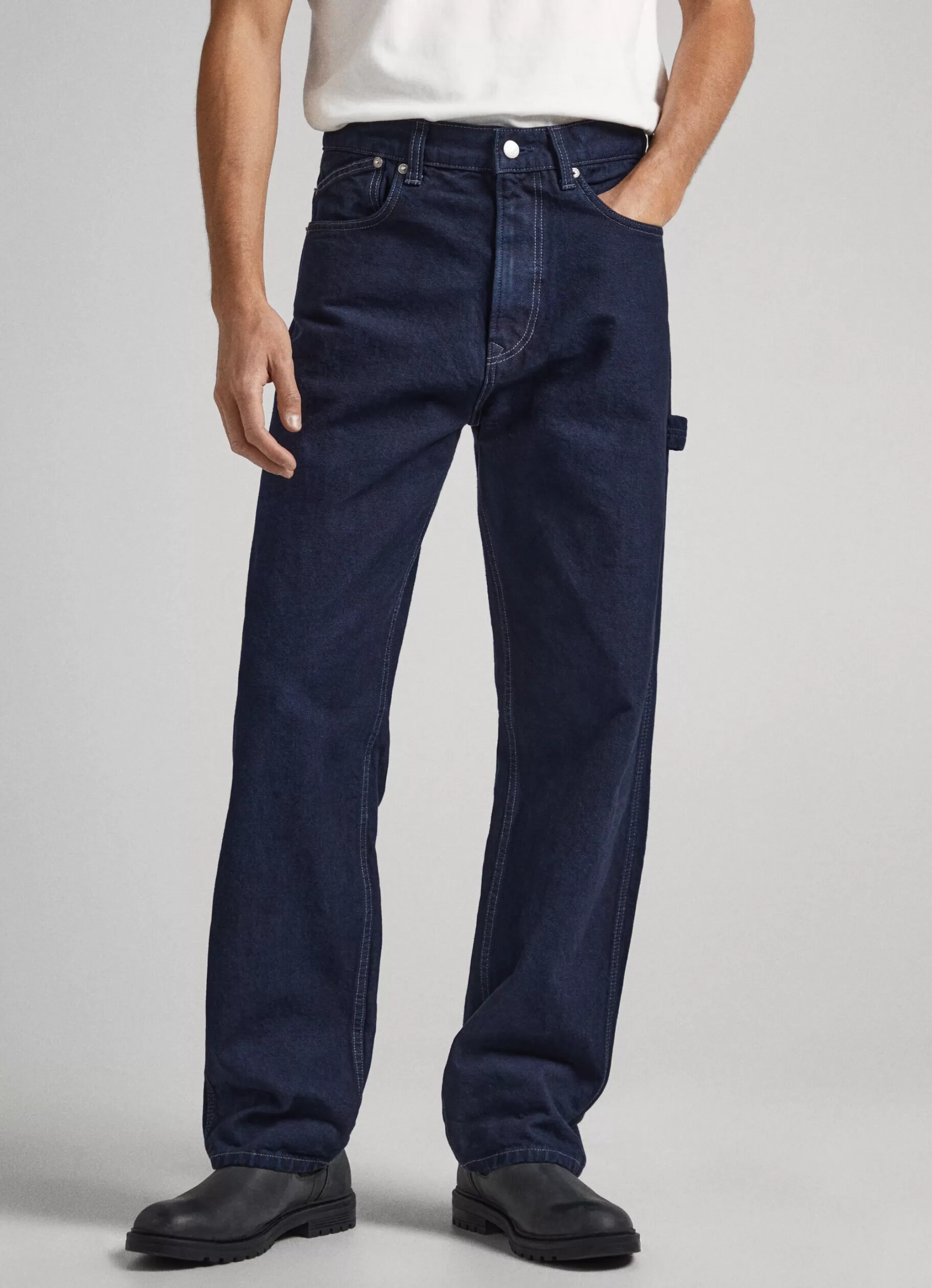 Homem Pepe Jeans Trends>Jeans Dan Canvas Loose Fit Drop