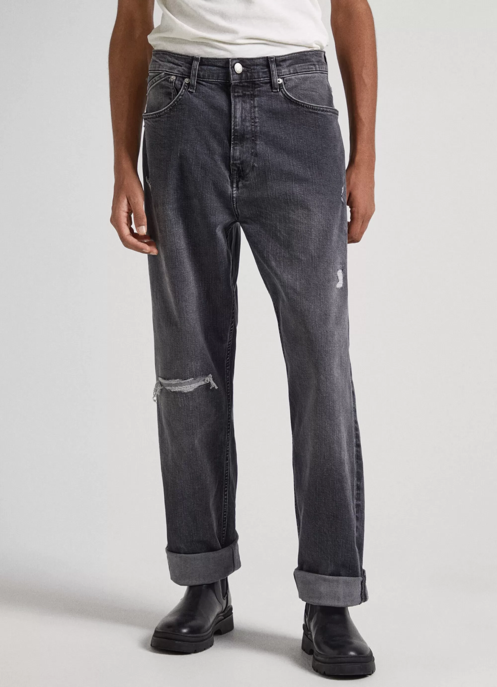 Homem Pepe Jeans Loose>Jeans Dan Mono Loose Fit Drop-Rise