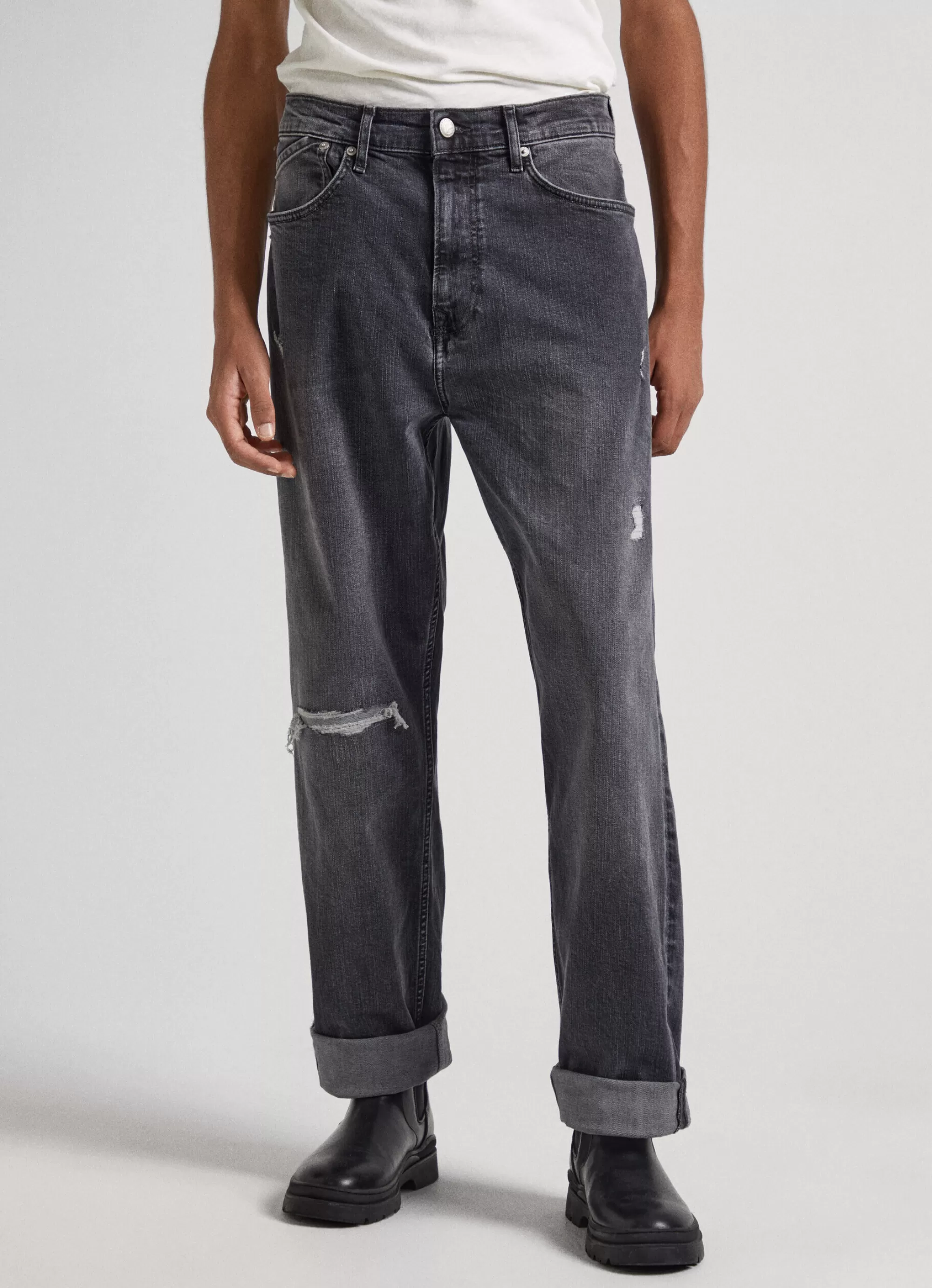 Homem Pepe Jeans Trends>Jeans Dan Mono Loose Fit Drop-Rise