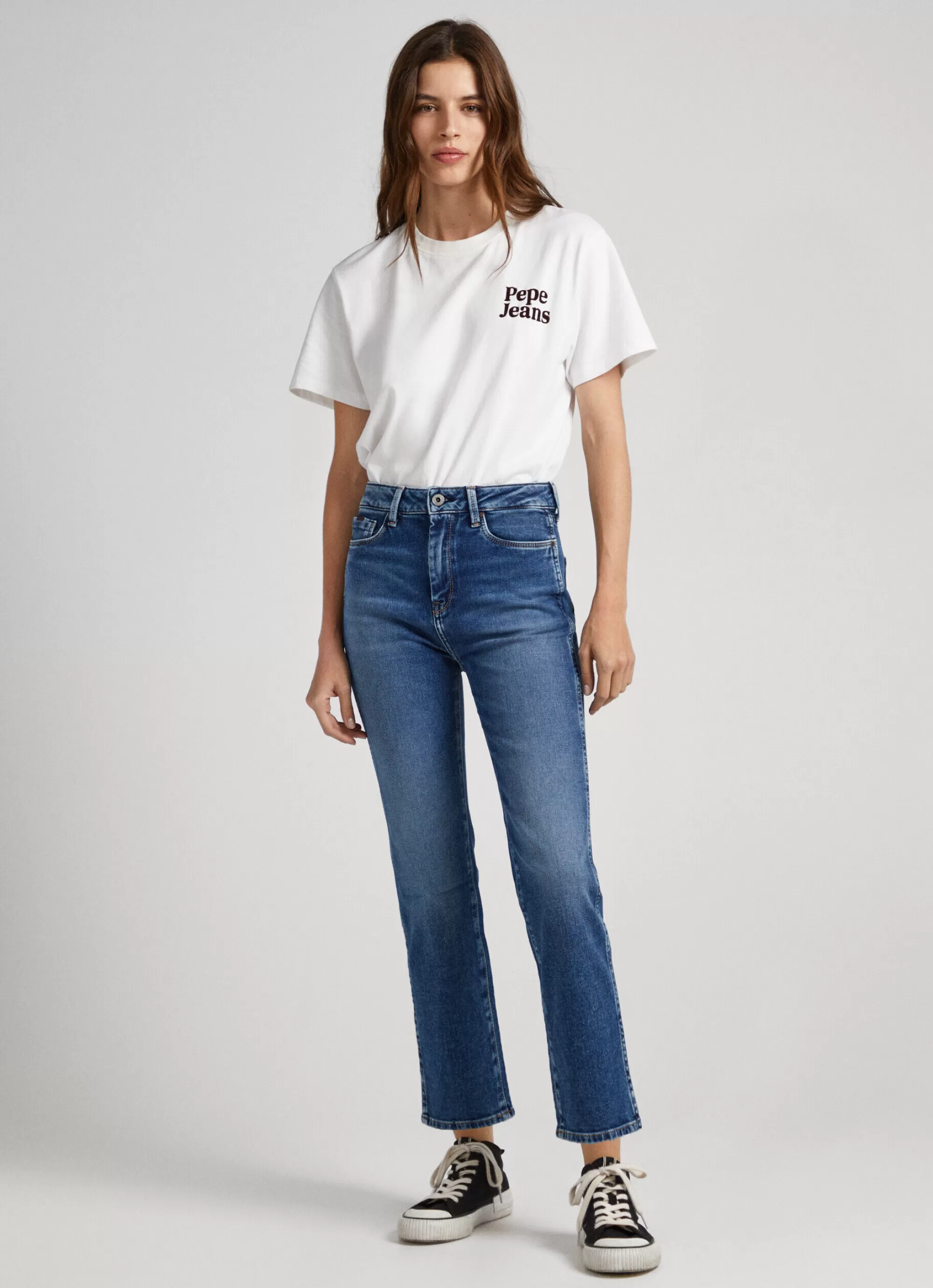 Mulher Pepe Jeans Trends>Jeans Dion 7/8 Slim Fit High-Rise