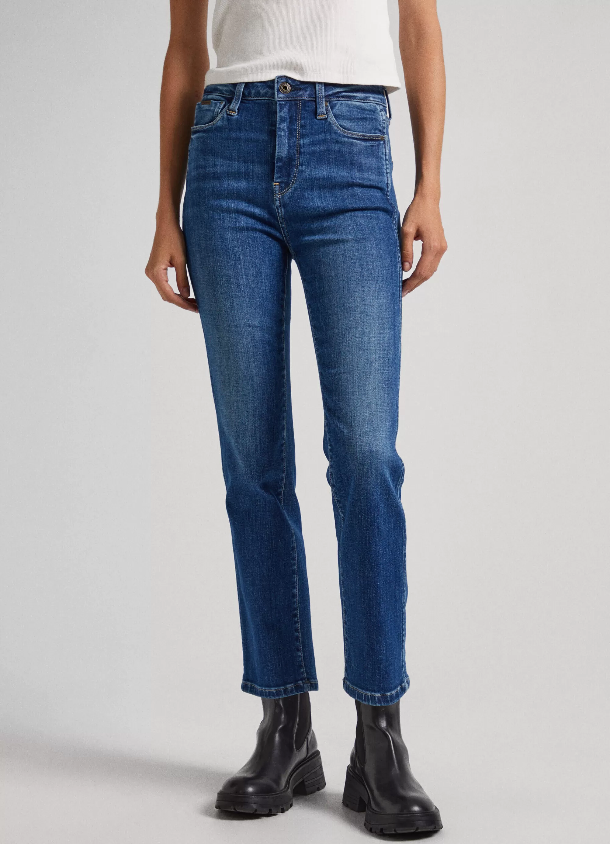 Mulher Pepe Jeans Trends>Jeans Dion 7/8 Slim Fit High-Rise