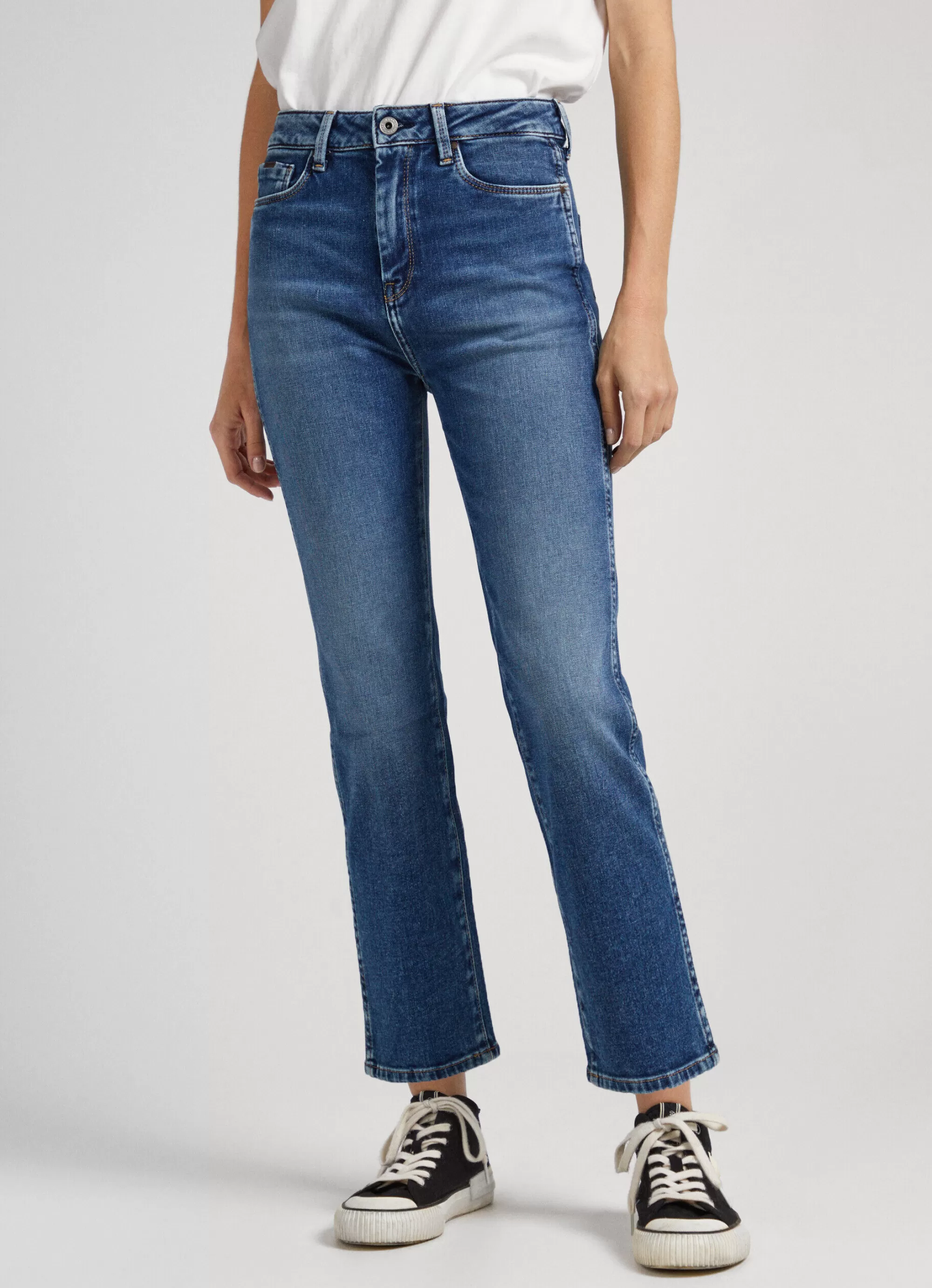 Mulher Pepe Jeans Trends>Jeans Dion 7/8 Slim Fit High-Rise