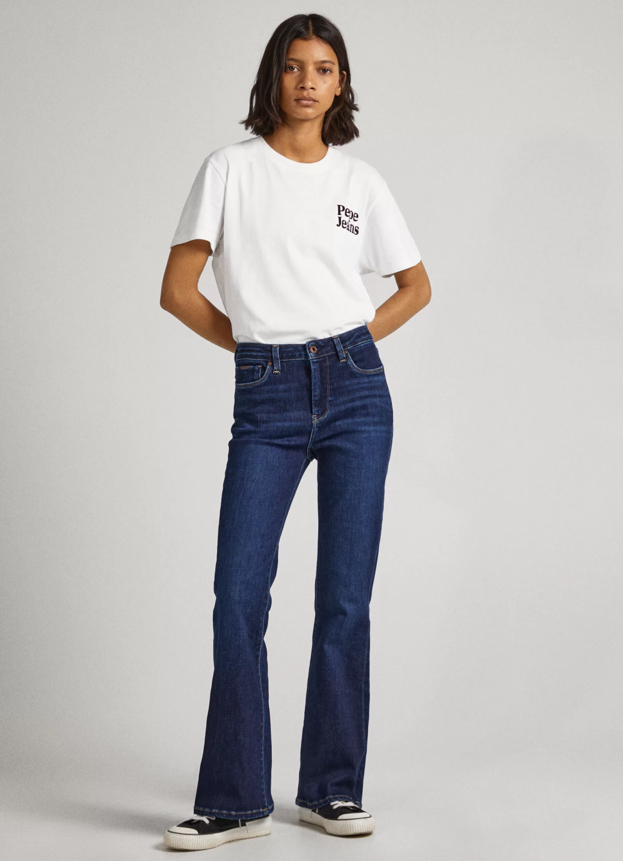 Mulher Pepe Jeans Flare E Boot Cut>Jeans Dion Flare Fit High-Rise Waist