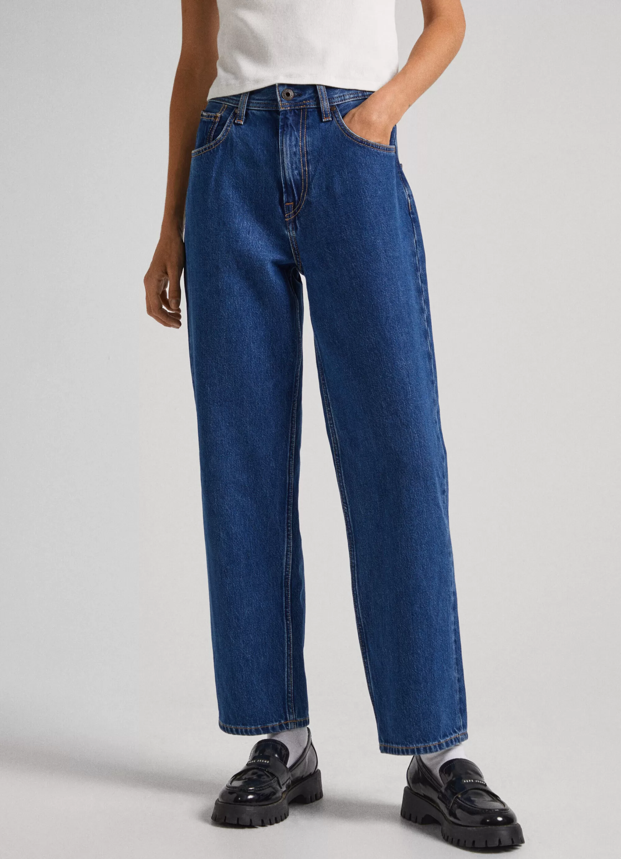 Mulher Pepe Jeans Straight>Jeans Dover Relaxed Fit High-Rise