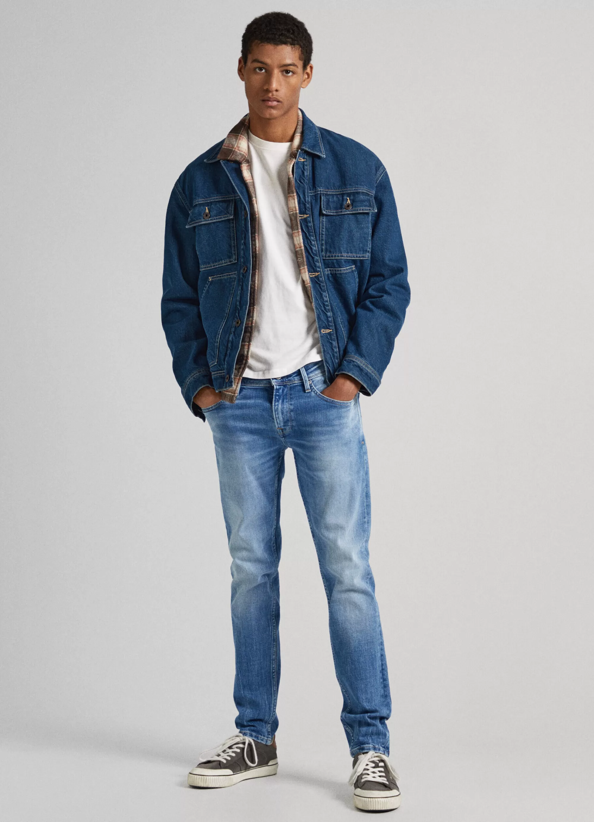 Homem Pepe Jeans Skinny>Jeans Finsbury Skinny Fit Low Rise