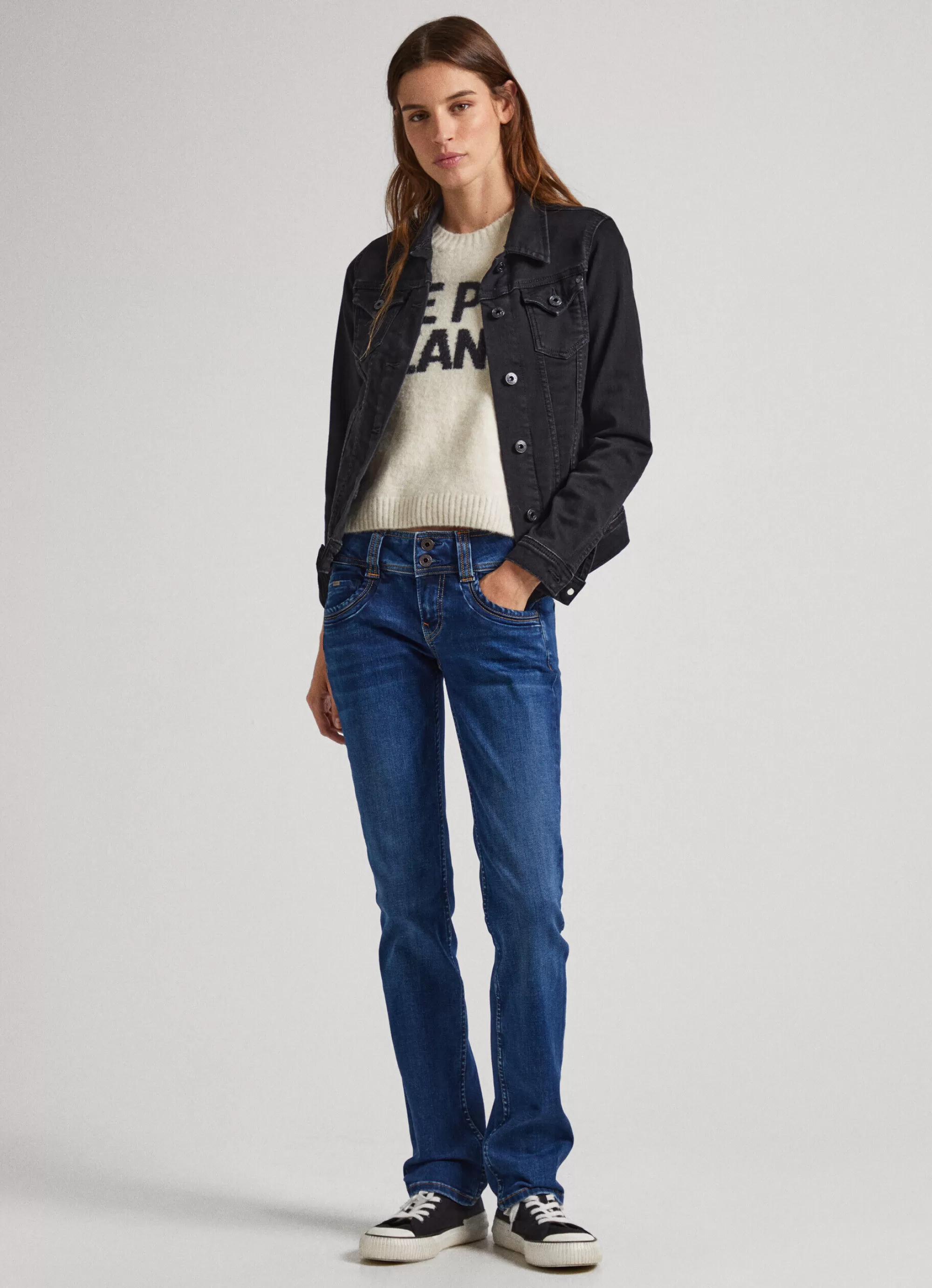 Mulher Pepe Jeans Straight>Jeans Gen Regular Fit Mid Rise