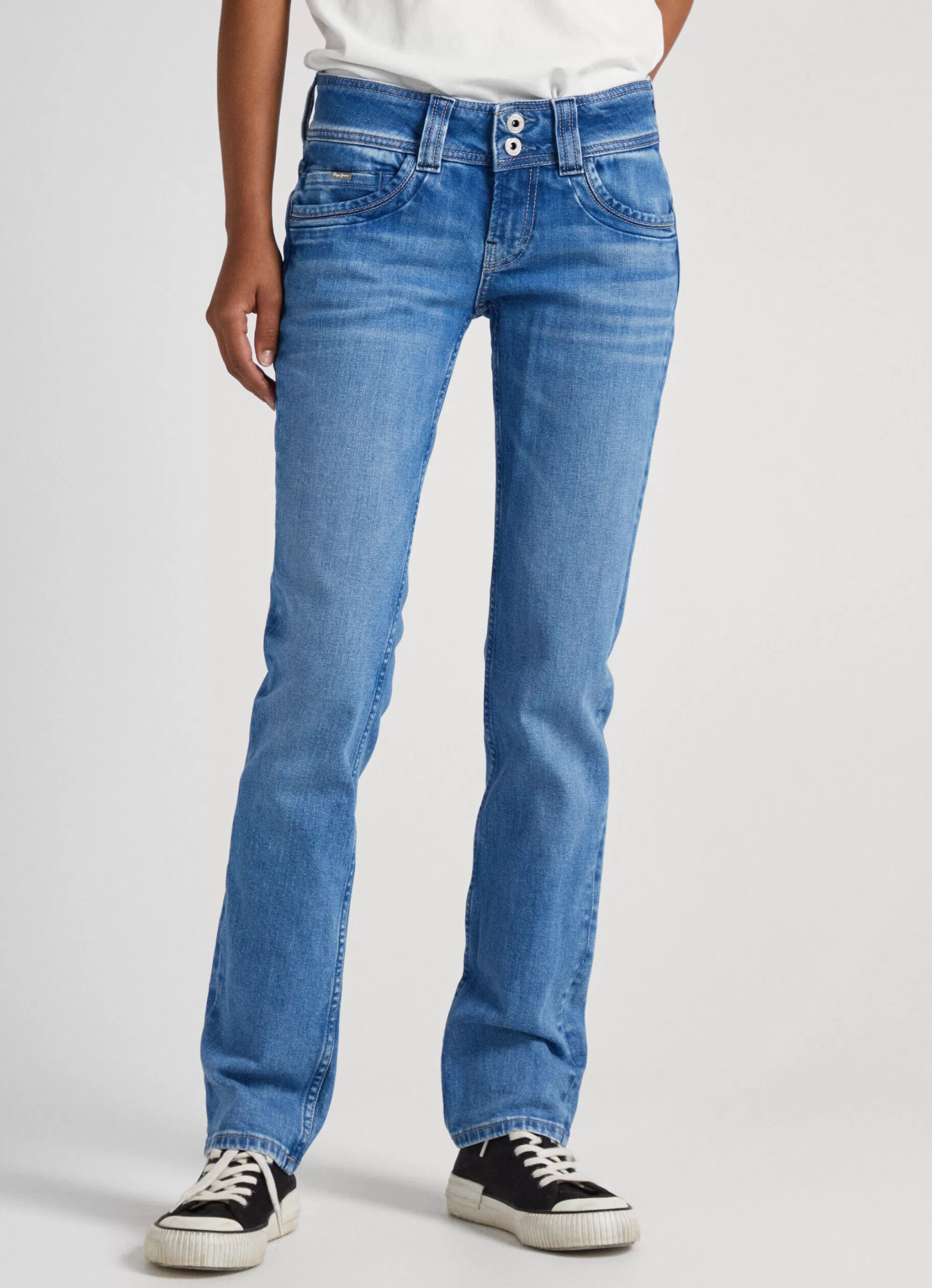 Mulher Pepe Jeans Straight>Jeans Gen Regular Fit Mid Rise