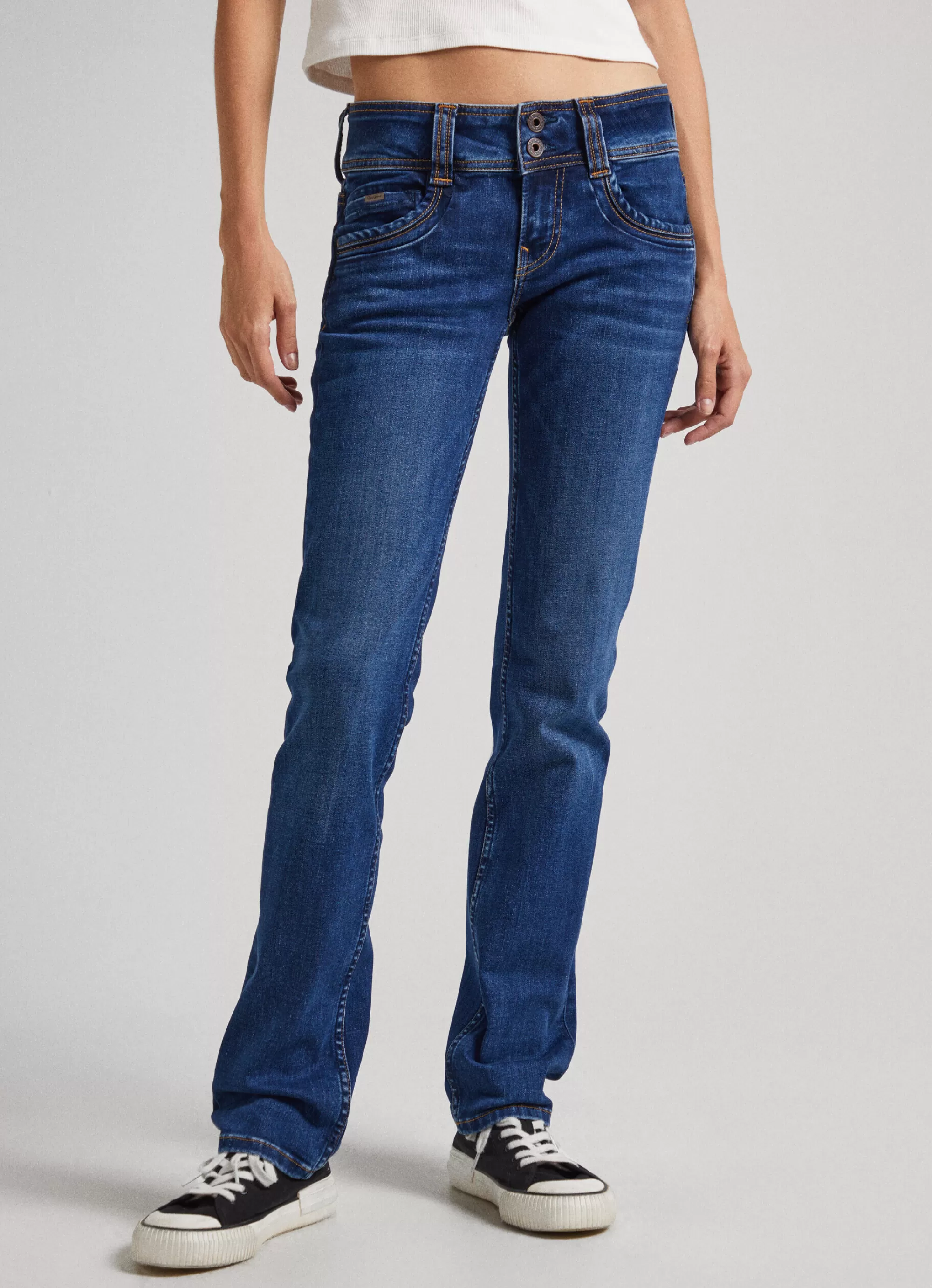 Mulher Pepe Jeans Straight>Jeans Gen Regular Fit Mid Rise