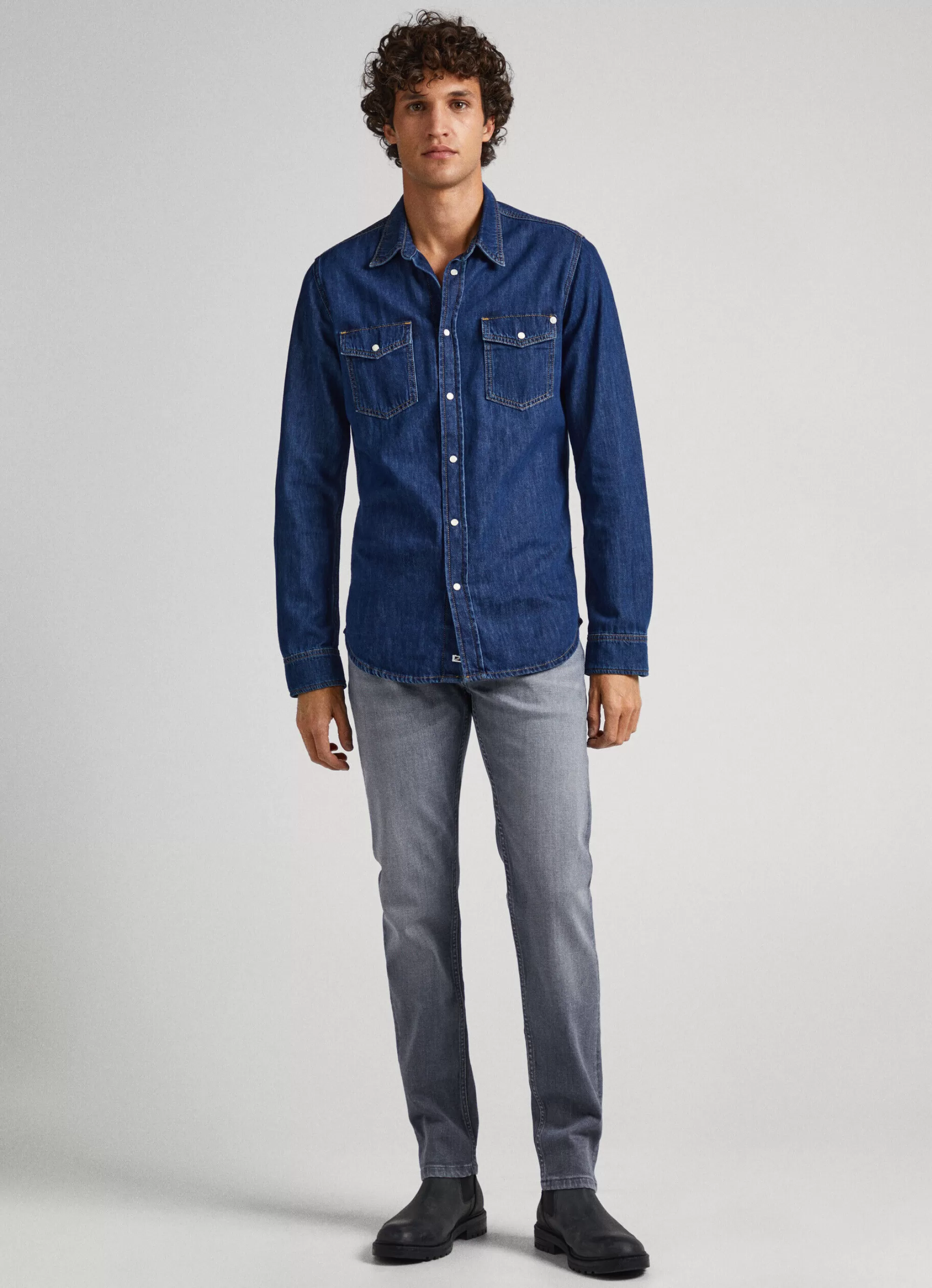 Homem Pepe Jeans Slim>Jeans Hatch Regular Slim Fit Mid Rise