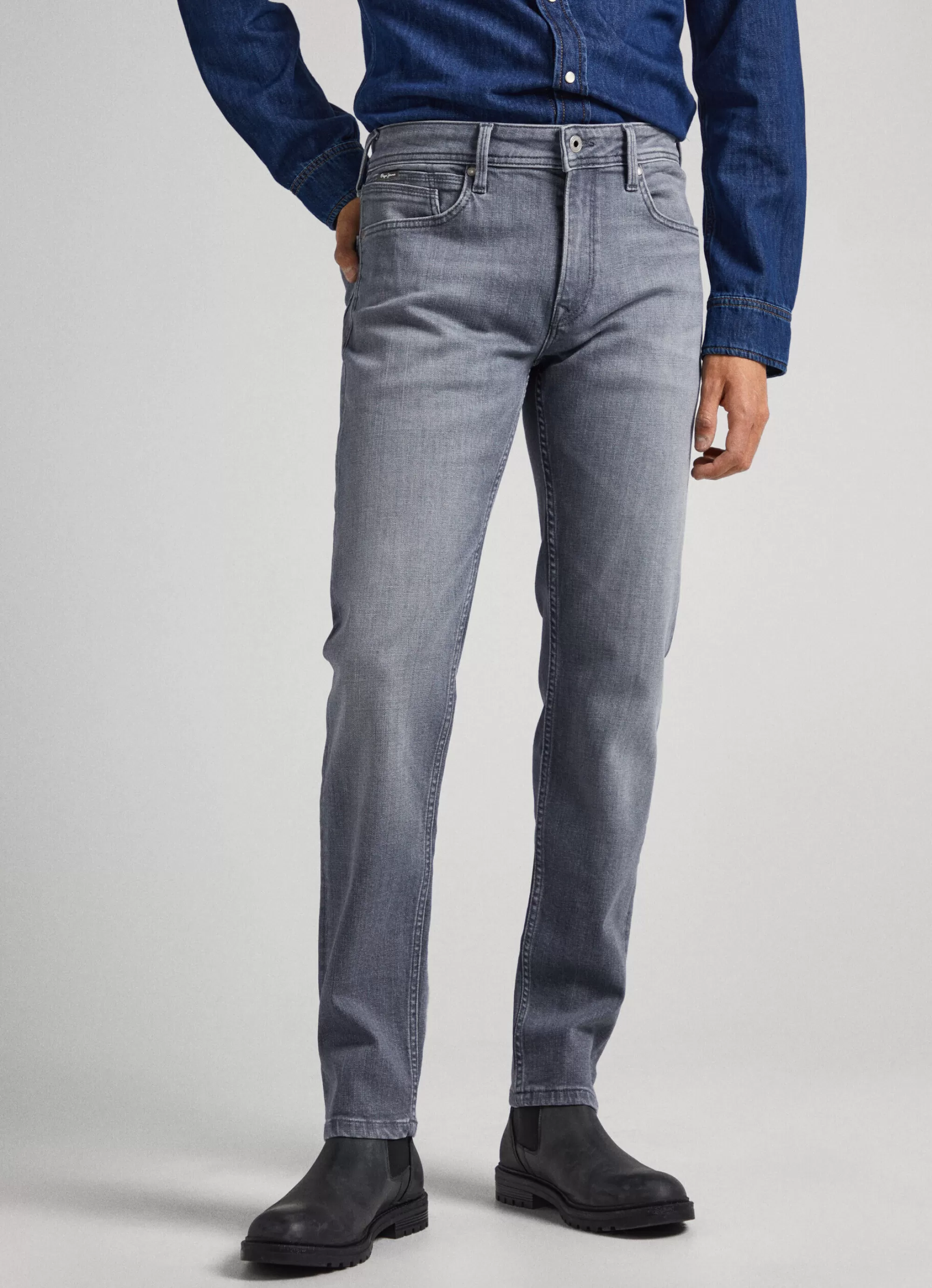 Homem Pepe Jeans Slim>Jeans Hatch Regular Slim Fit Mid Rise