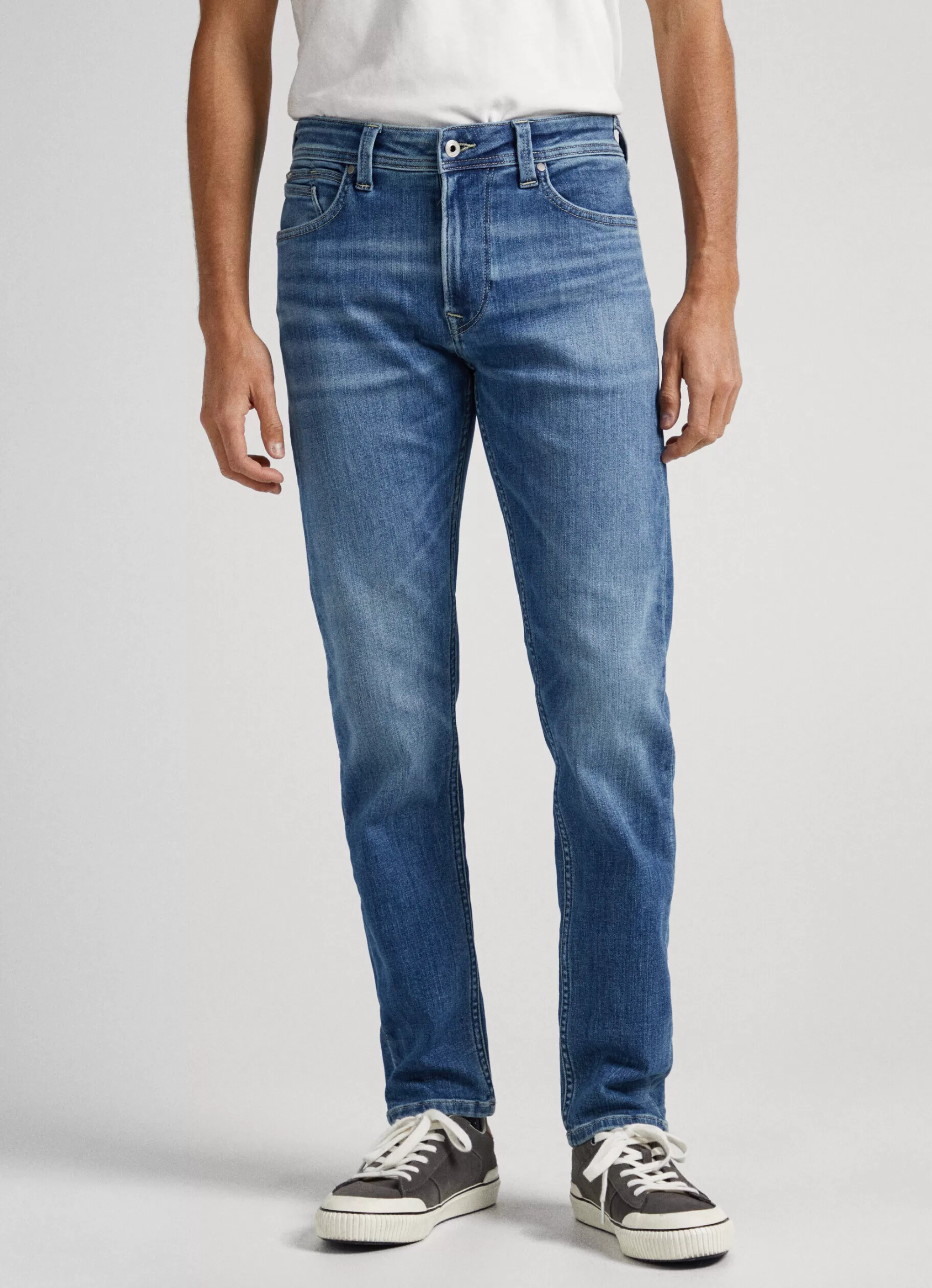 Homem Pepe Jeans Slim>Jeans Hatch Regular Slim Fit Mid-Rise