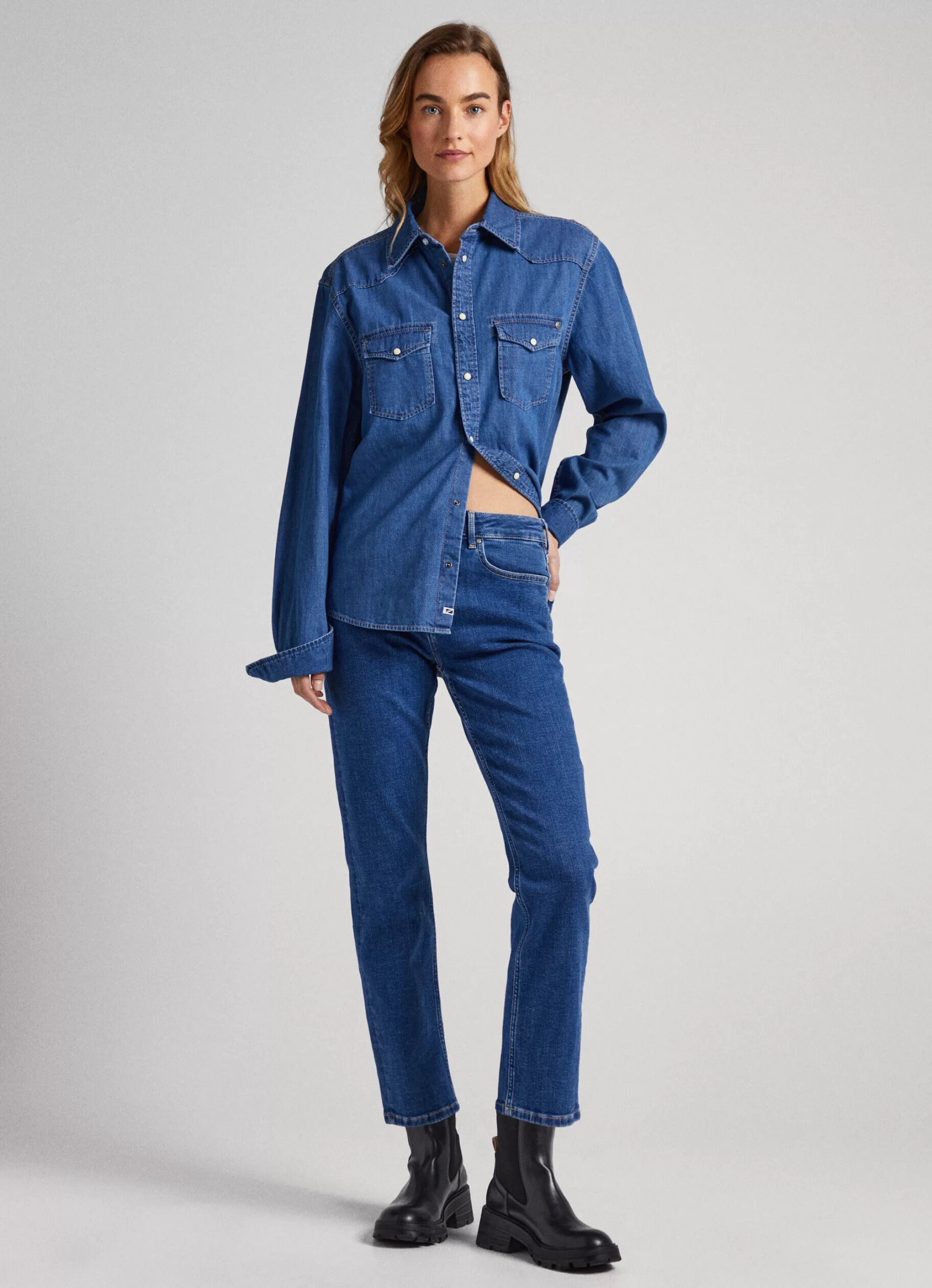 Mulher Pepe Jeans Straight>Jeans Mary Regular Fit High Rise