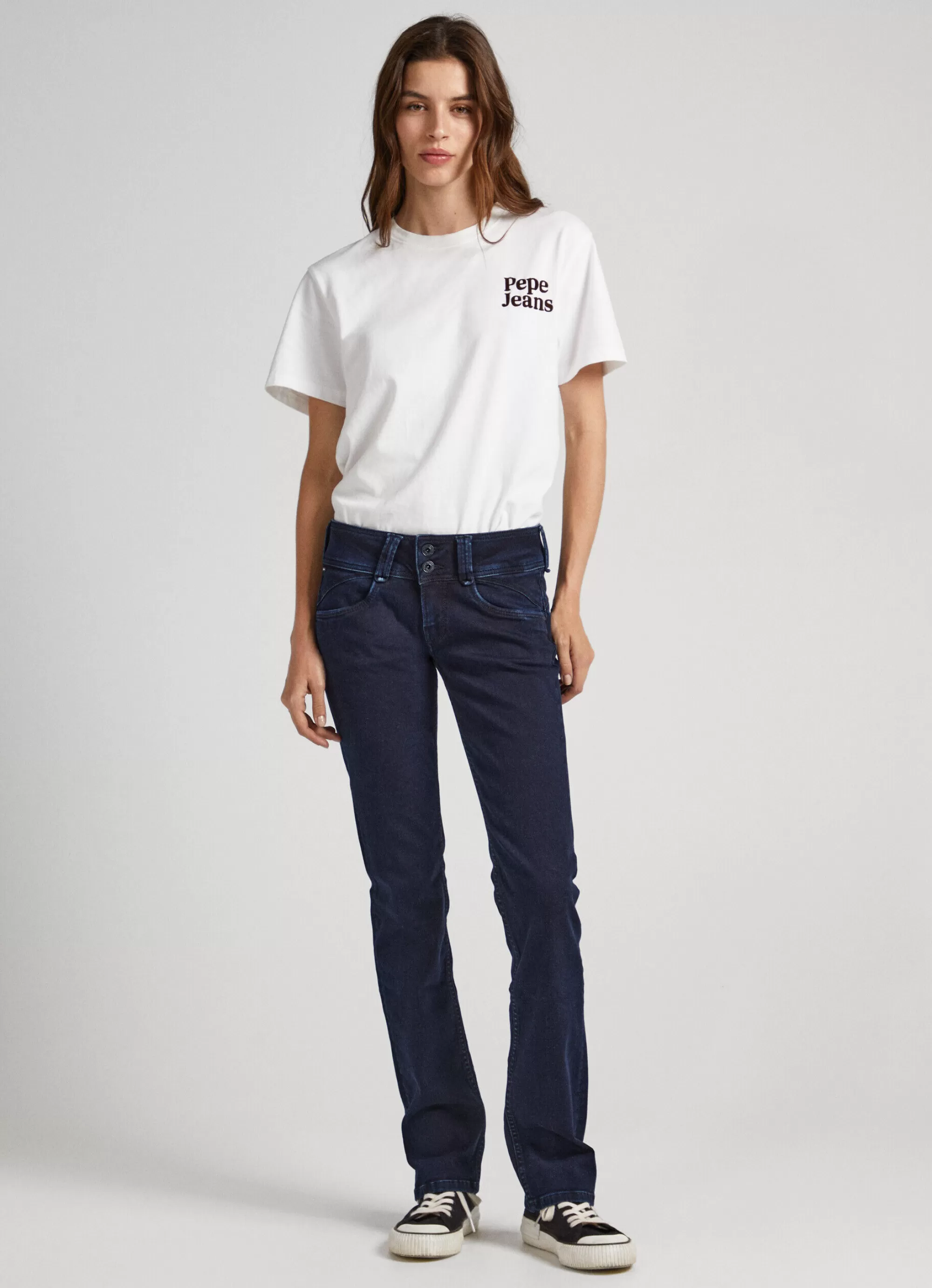 Mulher Pepe Jeans Straight>Jeans New Gen Regular Fit Mid Rise