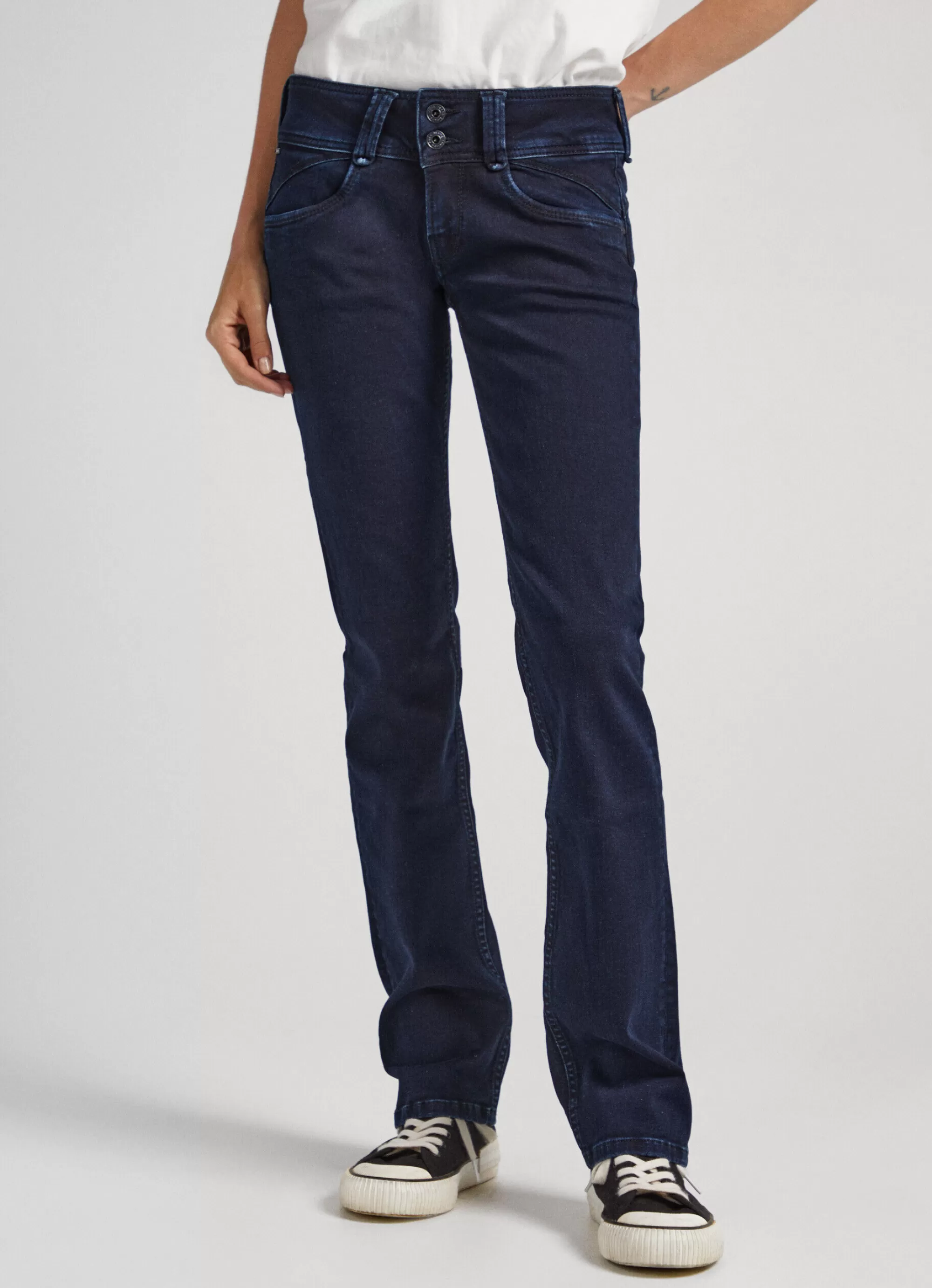 Mulher Pepe Jeans Straight>Jeans New Gen Regular Fit Mid Rise