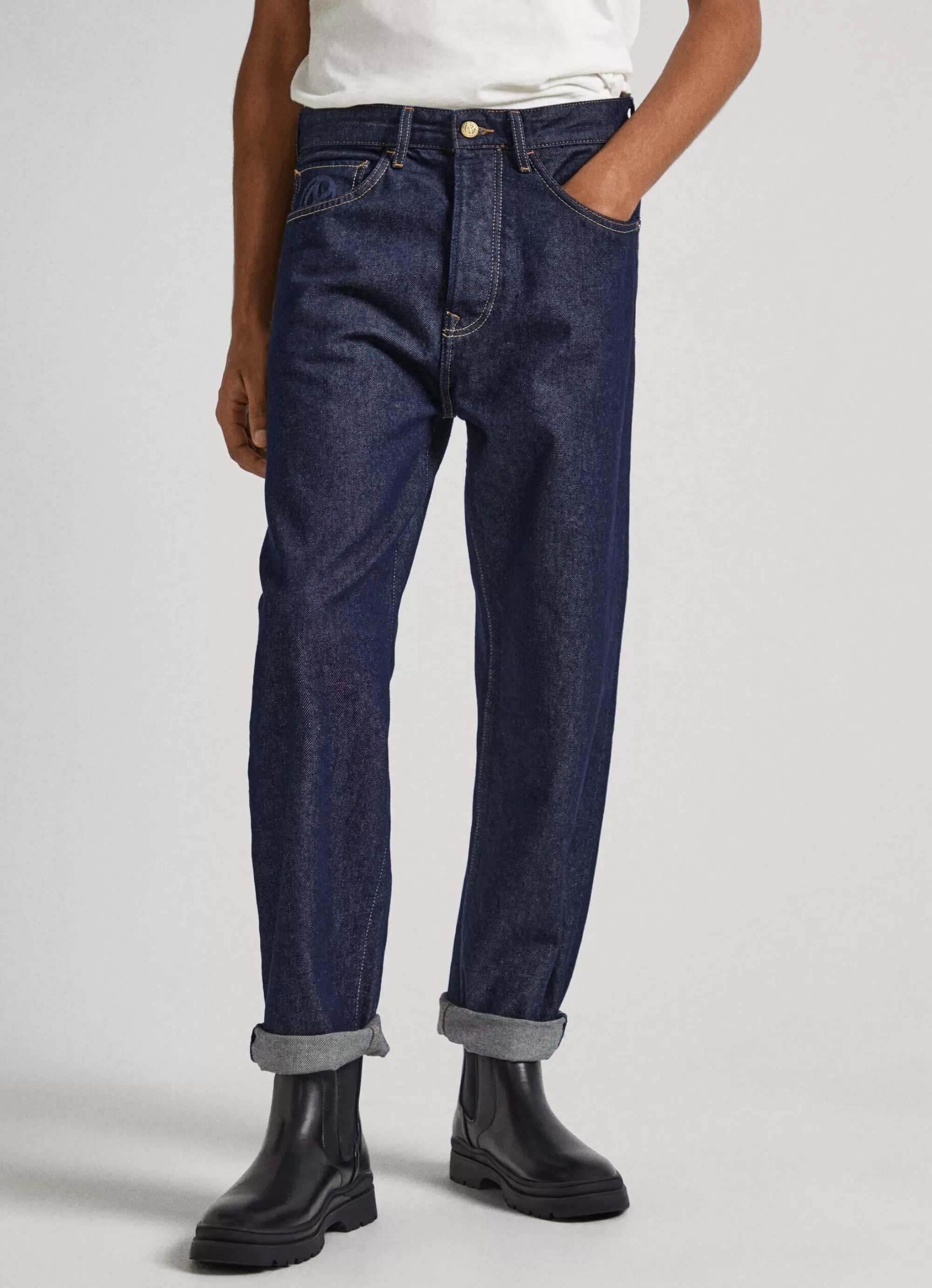 Homem Pepe Jeans Trends>Jeans Nils Raw Fit Loose Drop