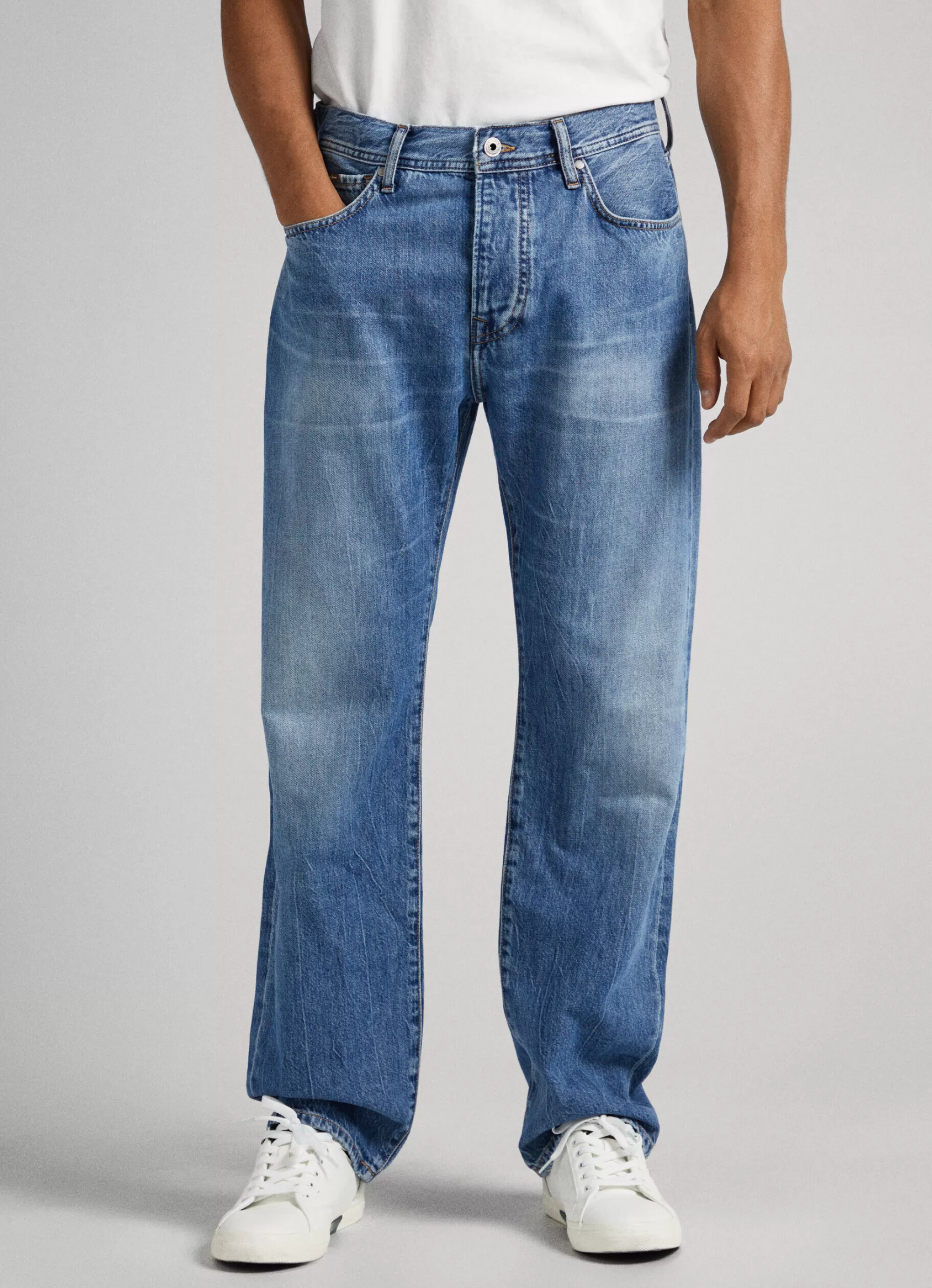 Homem Pepe Jeans Trends>Jeans Penn Relaxed Fit Drop Rise