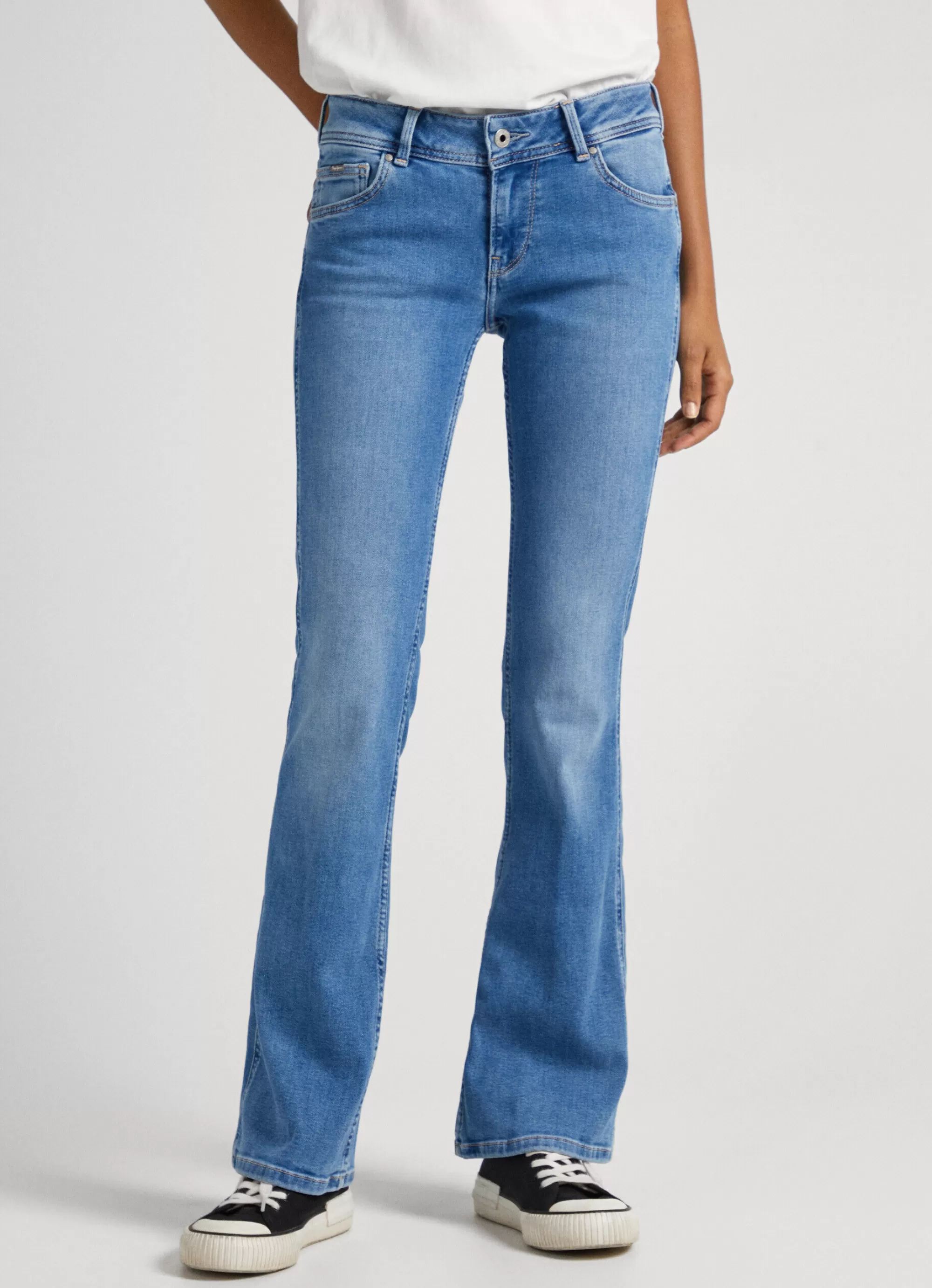 Mulher Pepe Jeans Flare E Boot Cut>Jeans Pimlic Regular Fit Mid Rise