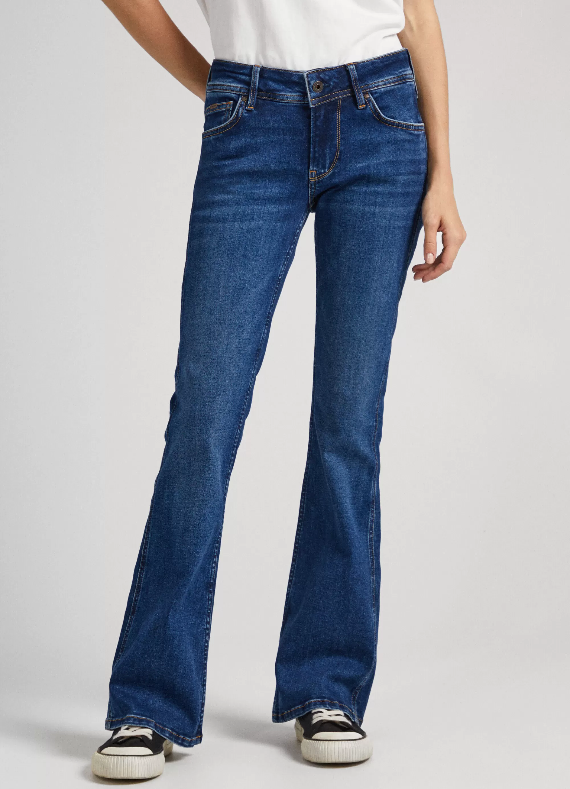 Mulher Pepe Jeans Flare E Boot Cut>Jeans Pimlico Regular Fit Mid Rise