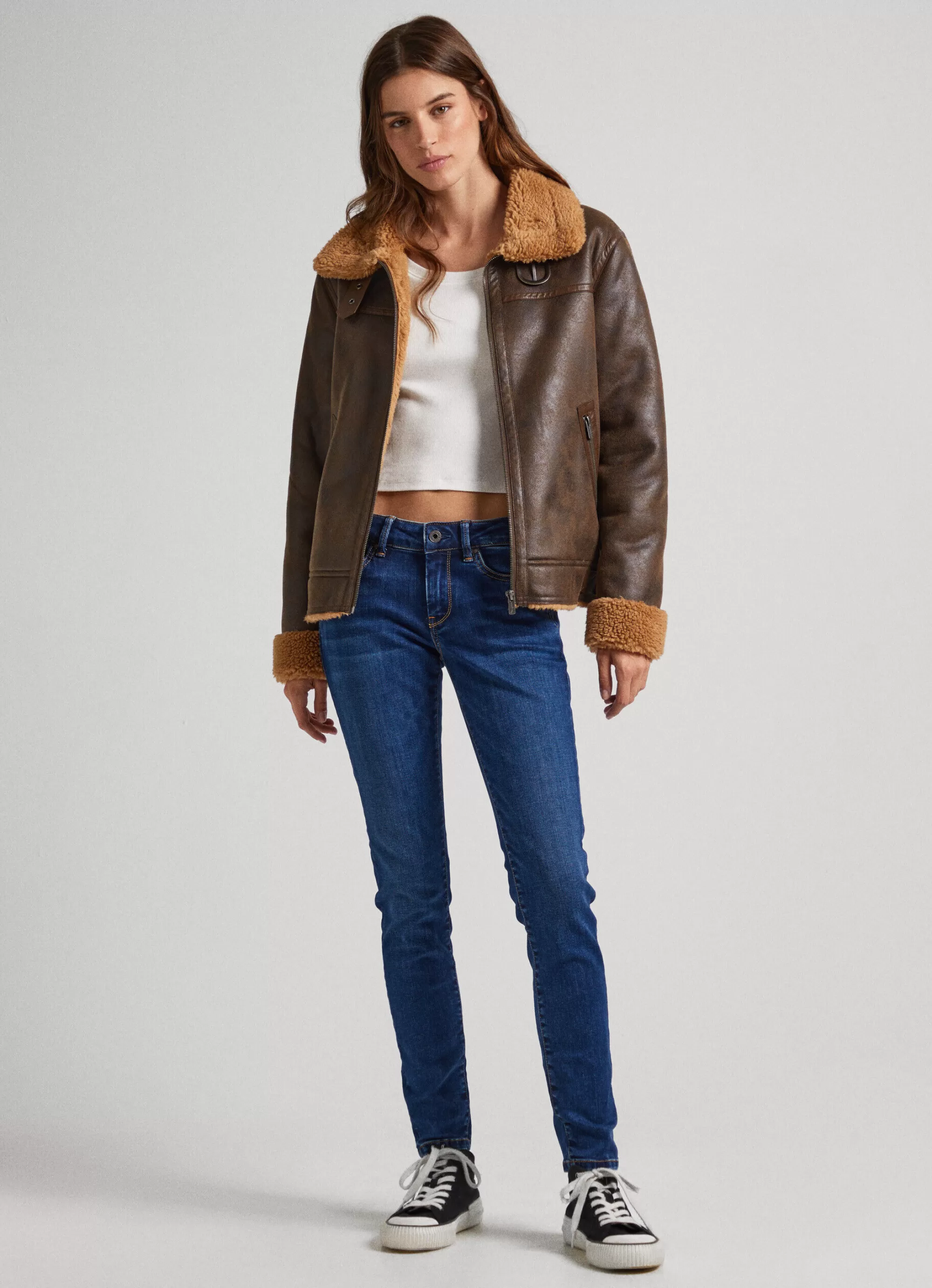 Mulher Pepe Jeans Skinny>Jeans Pixie Skinny Fit Mid Rise