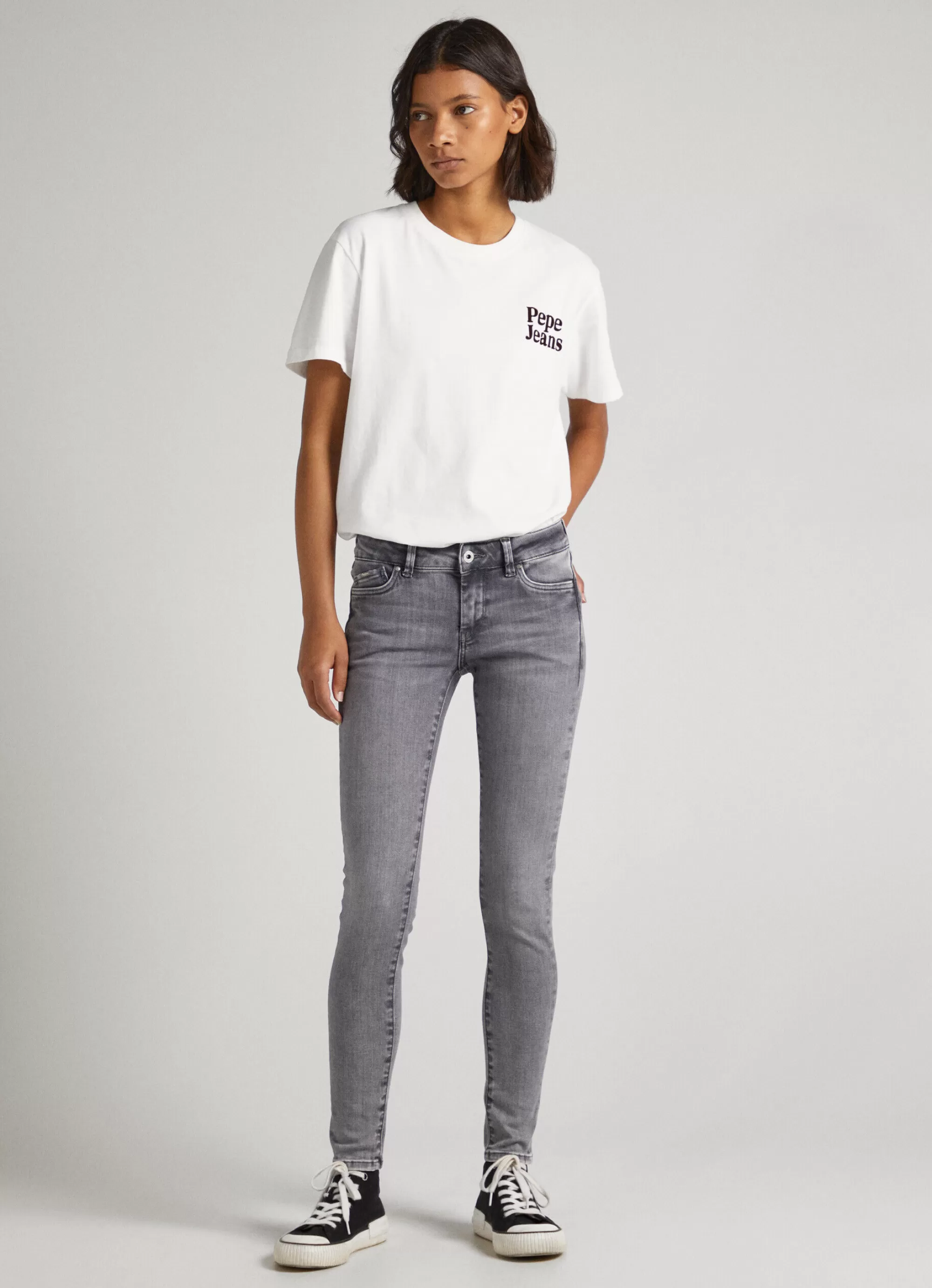 Mulher Pepe Jeans Skinny>Jeans Pixie Skinny Fit Mid Rise