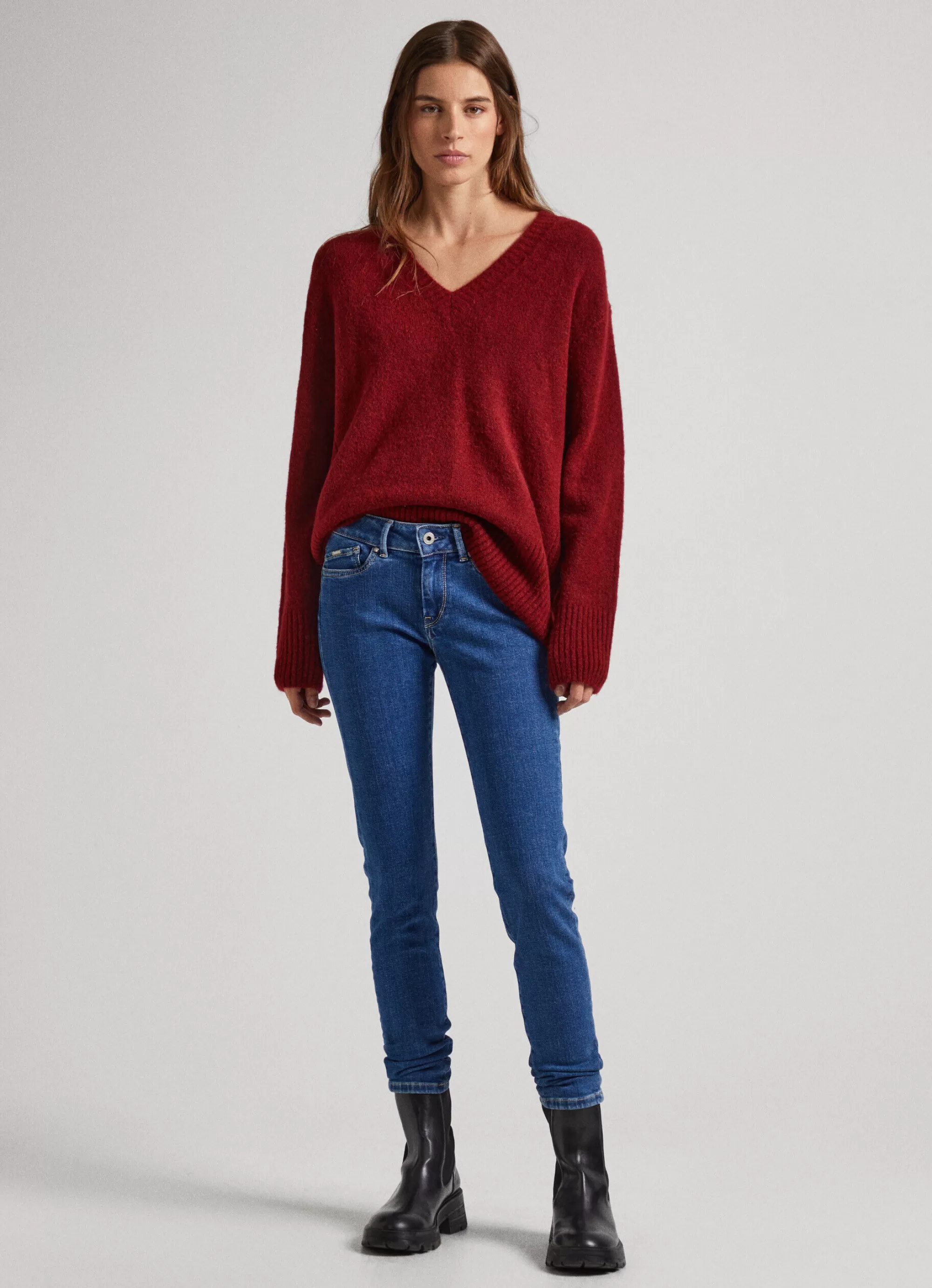 Mulher Pepe Jeans Skinny>Jeans Pixie Skinny Fit Mid-Rise