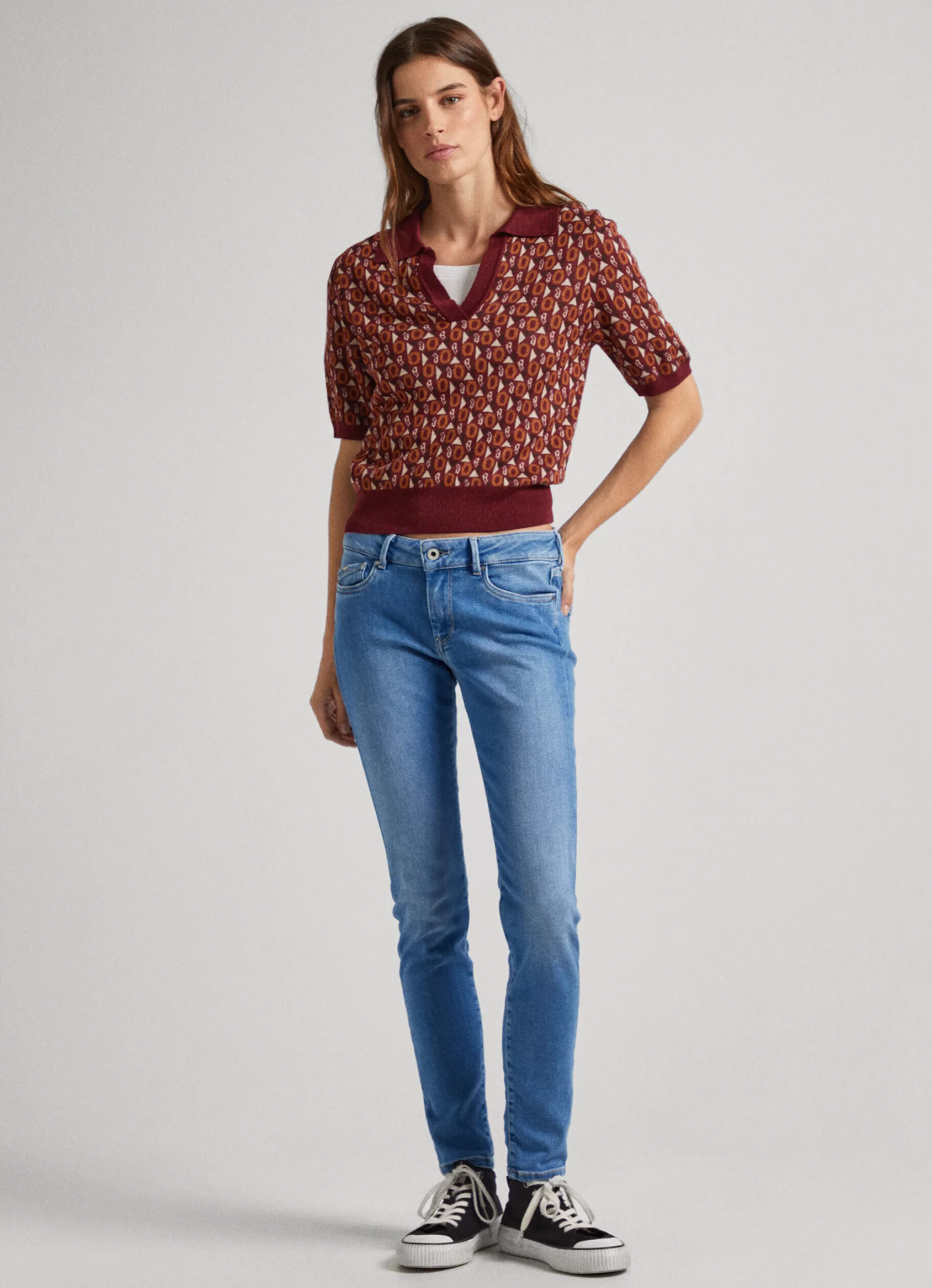 Mulher Pepe Jeans Skinny>Jeans Pixie Skinny Fit Mid-Rise