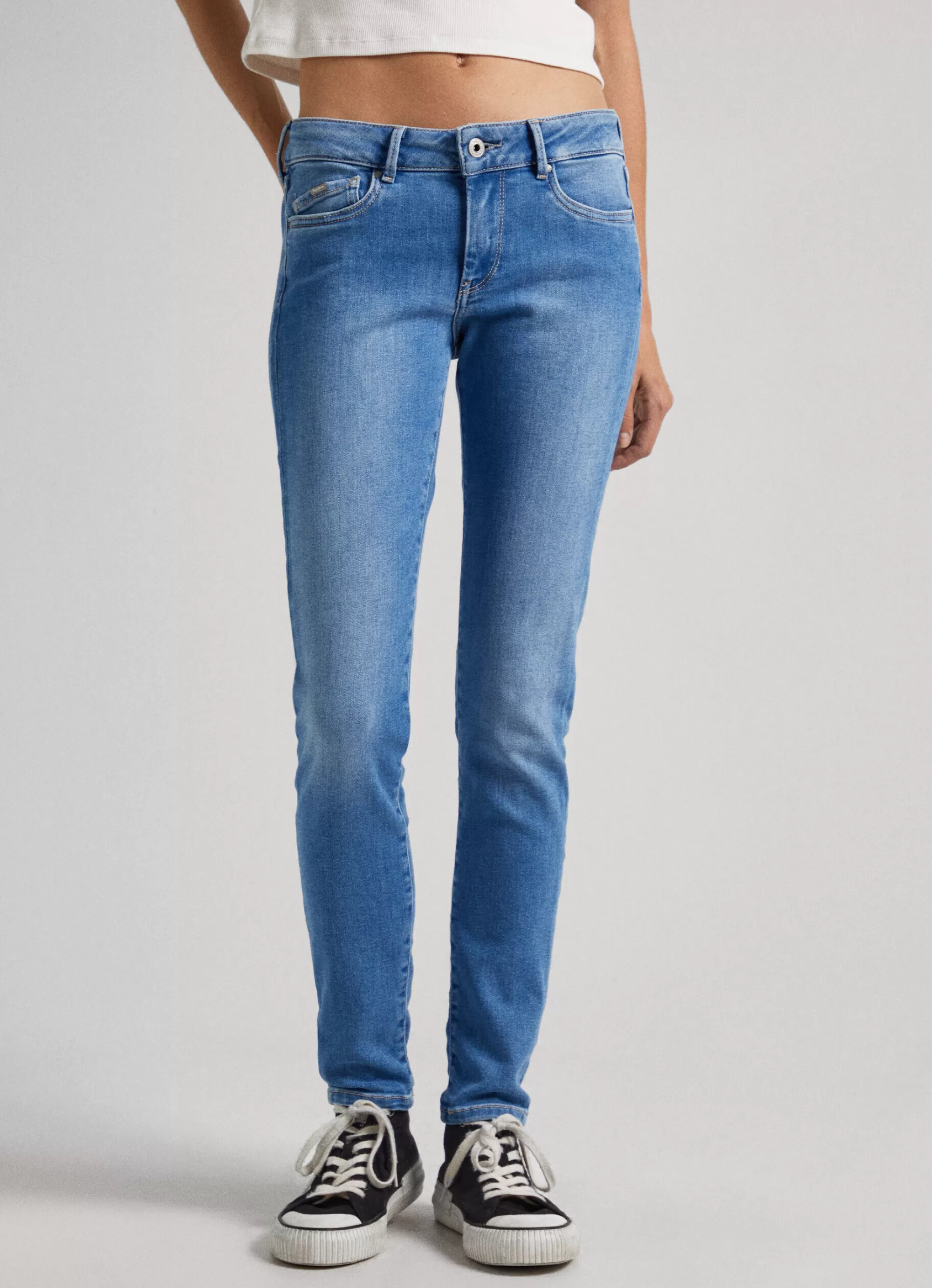 Mulher Pepe Jeans Skinny>Jeans Pixie Skinny Fit Mid-Rise