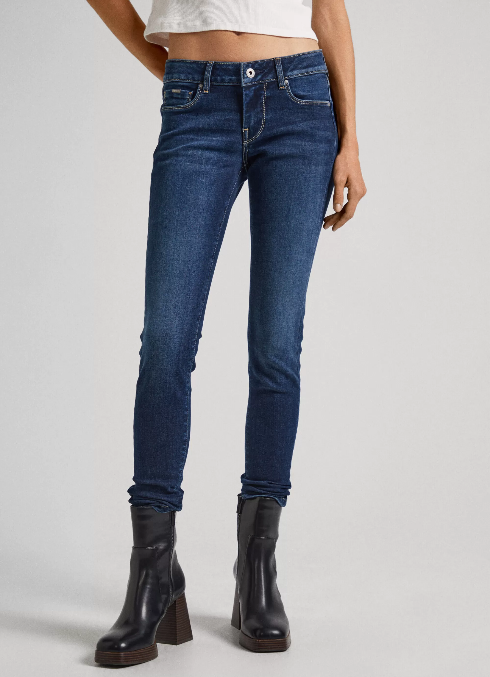 Mulher Pepe Jeans Skinny>Jeans Soho Skinny Fit Mid-Rise