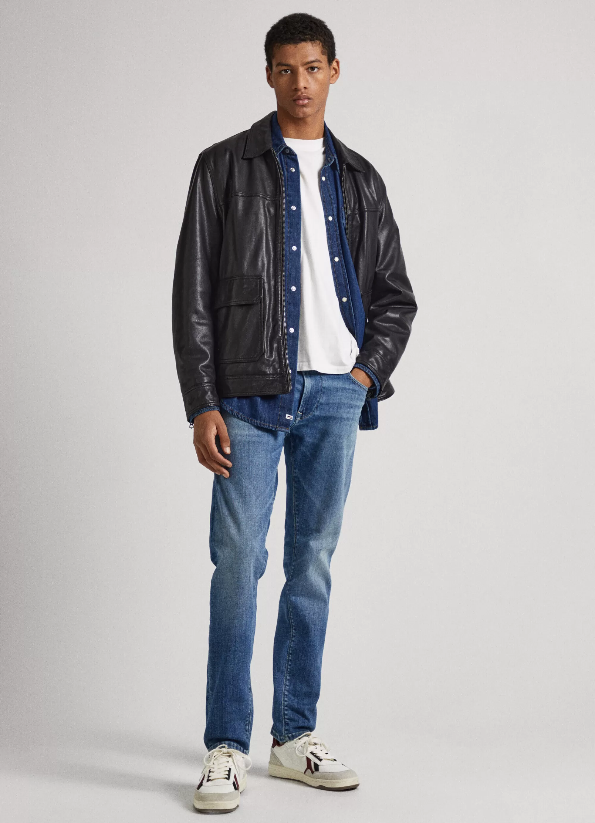 Homem Pepe Jeans Regular>Jeans Stanley Fit Mid Rise