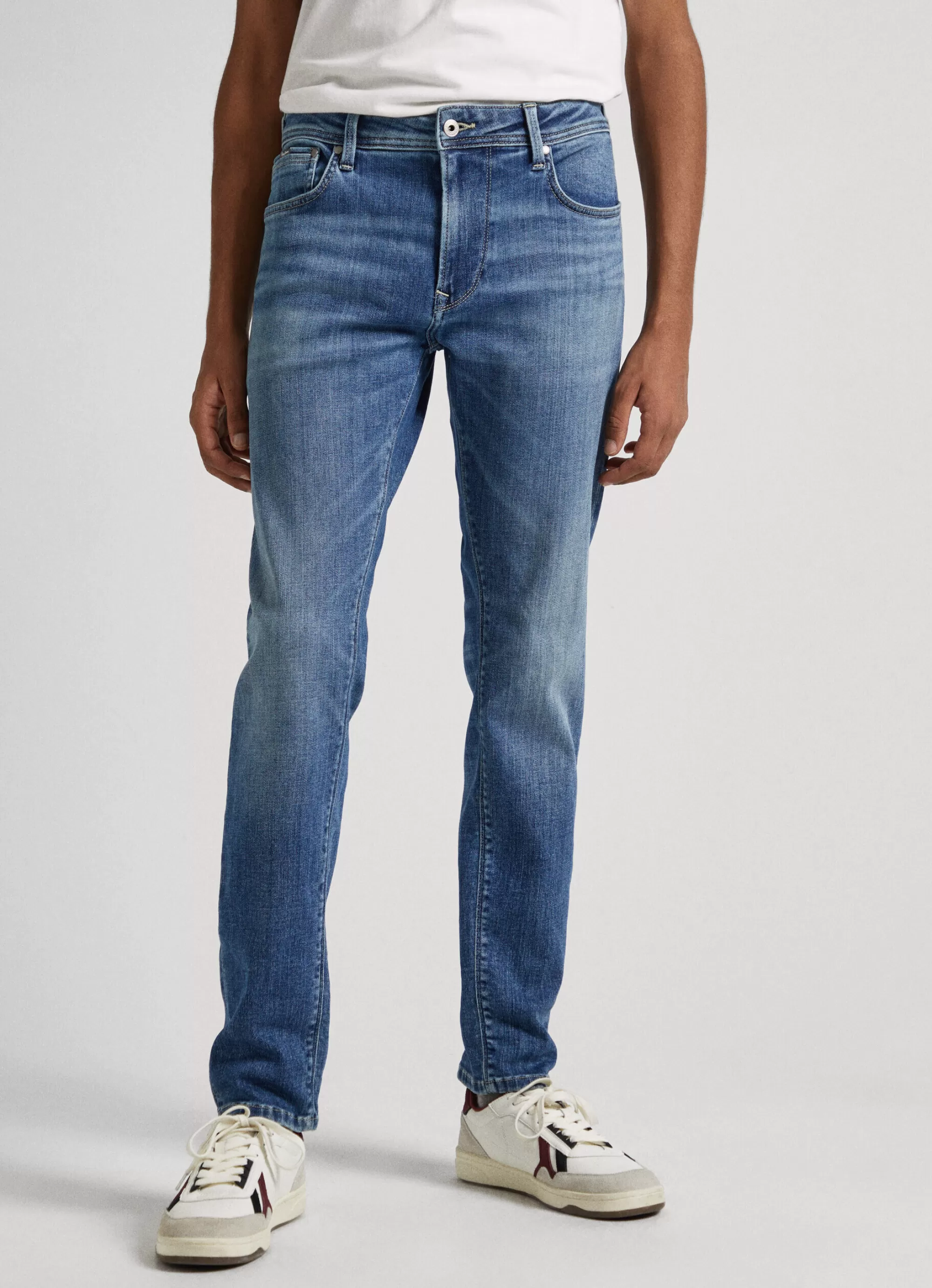 Homem Pepe Jeans Regular>Jeans Stanley Fit Mid Rise