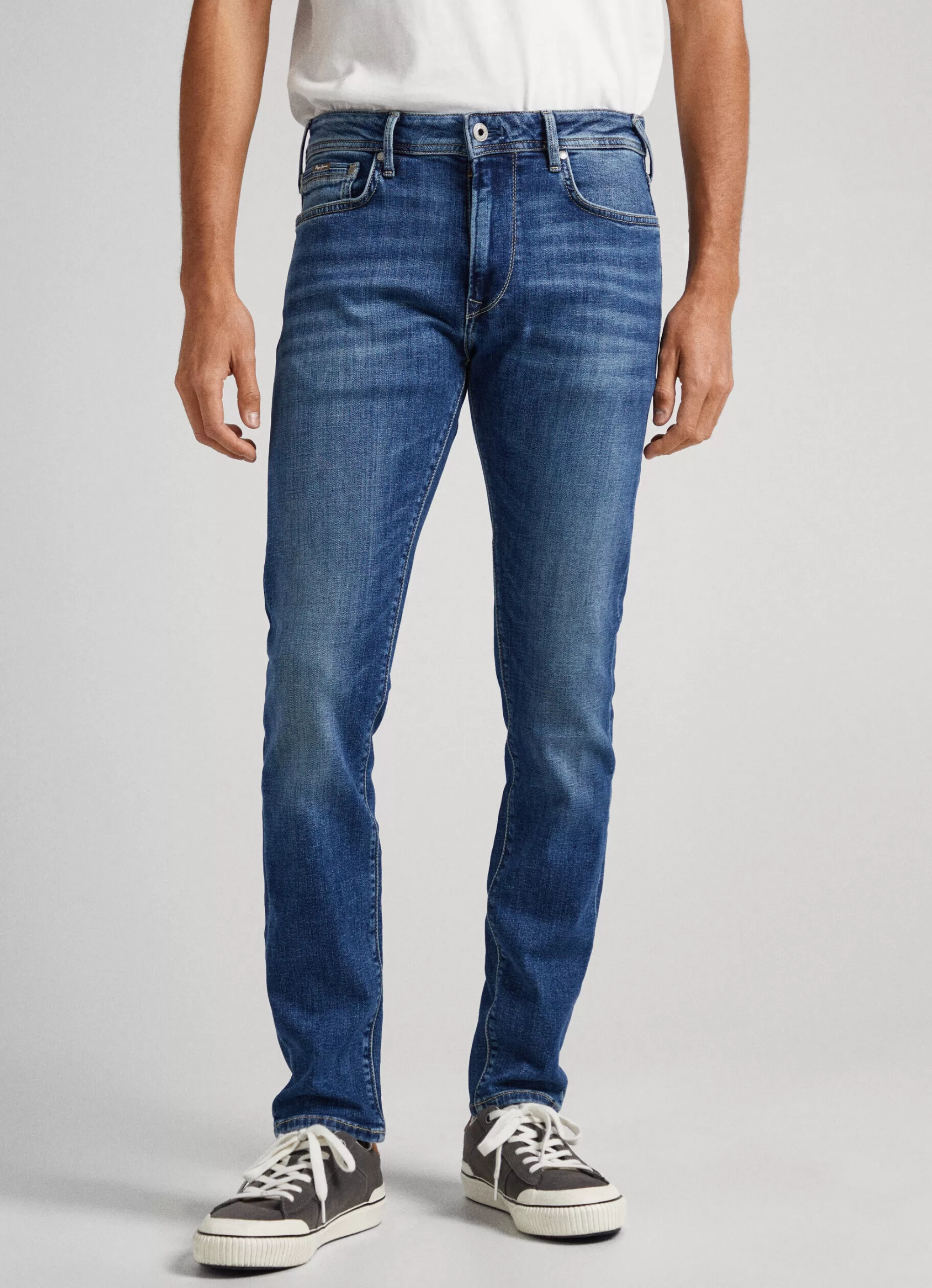 Homem Pepe Jeans Regular>Jeans Stanley Fit Mid Rise